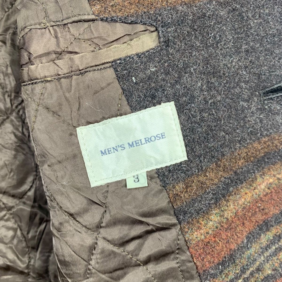 Japanese Brand × Melrose × Vintage Vintage MEN’S MELROSE Japanese Brand Wool Overcoat Jacket Size US L / EU 52-54 / 3 - 7 Thumbnail