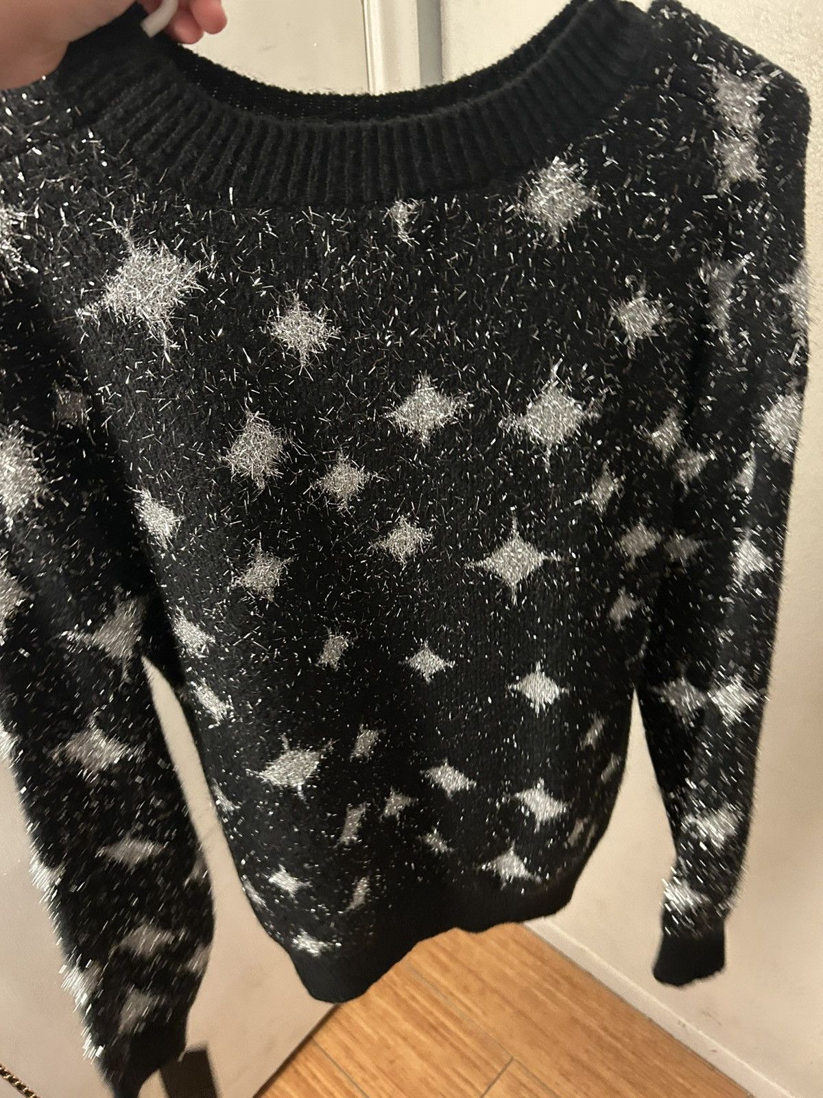 Other Soft Knit Sweater with Silver Stars Size L / US 10 / IT 46 - 2 Thumbnail