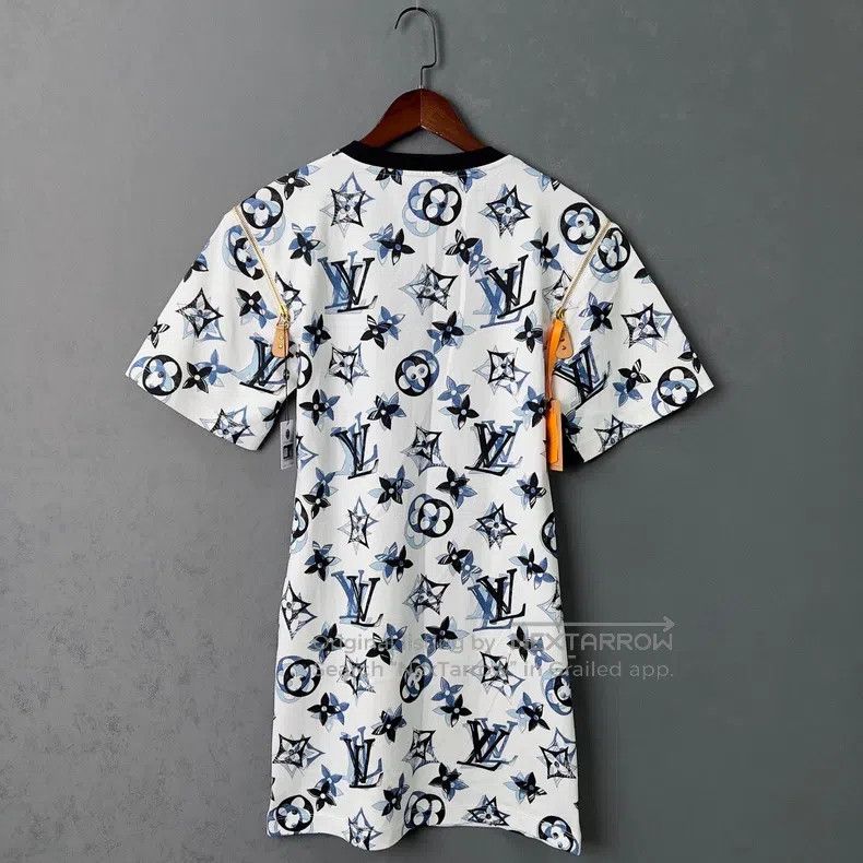 Louis Vuitton Louis Vuitton Color-block full-print casual crewneck dress Size M / US 6-8 / IT 42-44 - 2 Thumbnail
