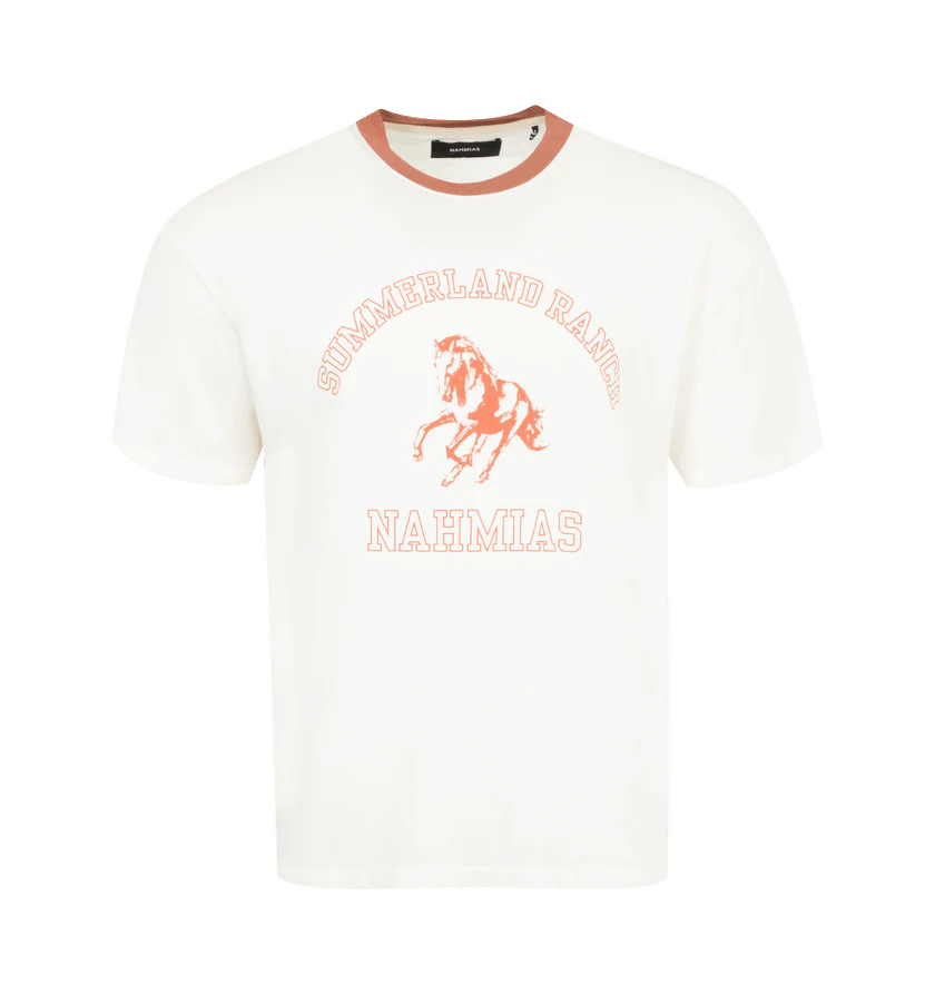 Nahmias o1h1sh11224 Summerland Ranch T-Shirt in White Size US XXL / EU 58 / 5 - 1 Thumbnail