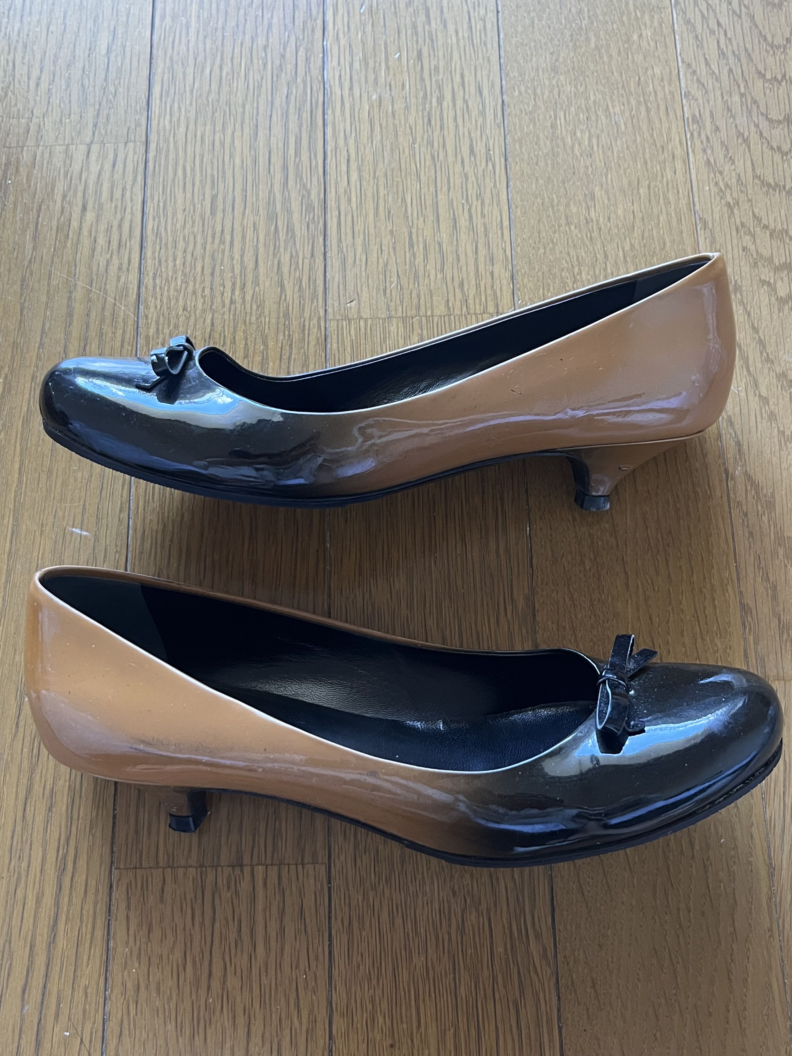 Prada Prada brown and black ballerina kitten heels with bows Size US 7 / IT 37 - 4 Thumbnail