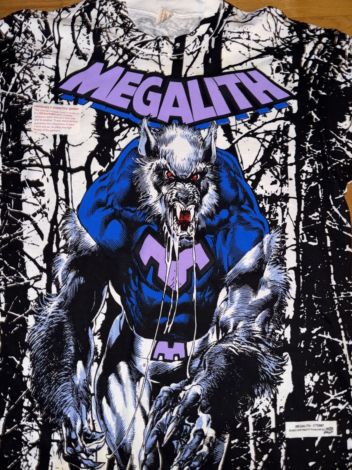 Marvel Comics megalith comic images mega shirt 1993 dated size xl Size US XL / EU 56 / 4 - 2 Thumbnail