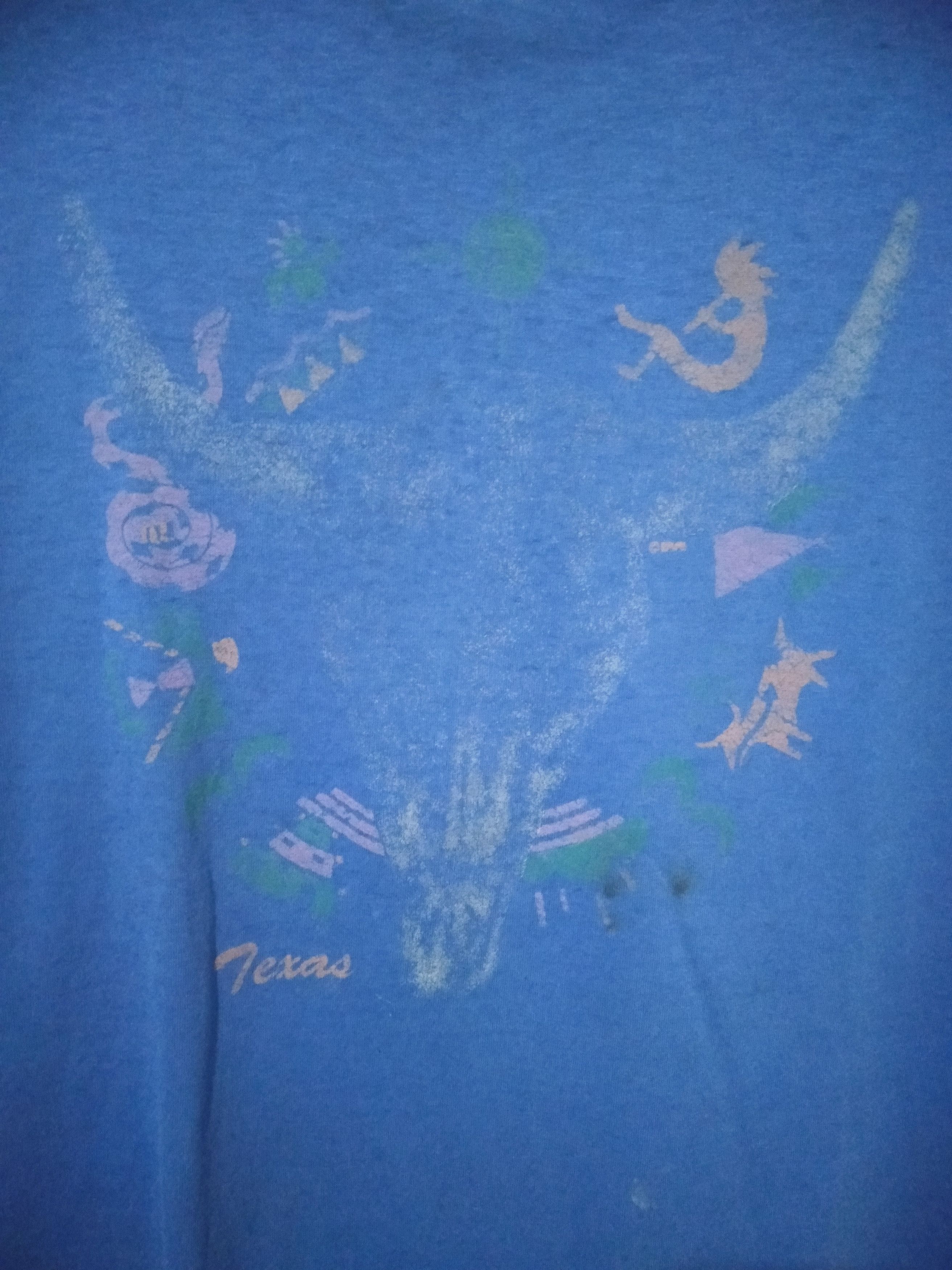 Vintage Vintage texas Faded Blue Size US XL / EU 56 / 4 - 3 Thumbnail