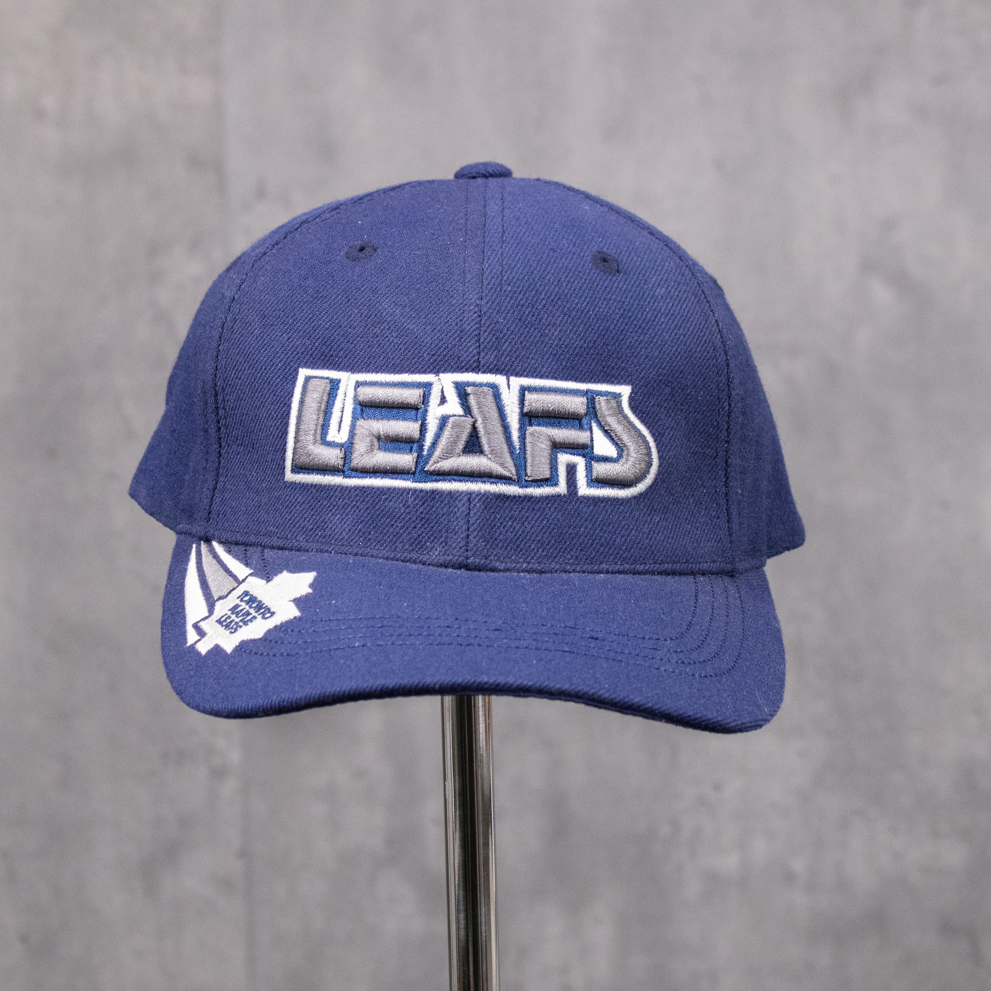 American Needle × NHL × Vintage Vintage 1990's Toronto Maple Leafs Strapback Panel Navy Hat Size ONE SIZE - 1 Thumbnail