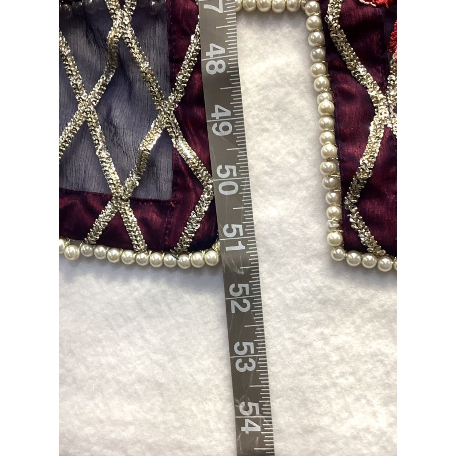 Vintage VINTAGE Sheer Beaded Dress Cover Kaftan Dress Long Blue Womens Medium/Large Beaded, Embroidered, Sequin, Formal, Pre-Owned Like New Size M / US 6-8 / IT 42-44 - 3 Thumbnail
