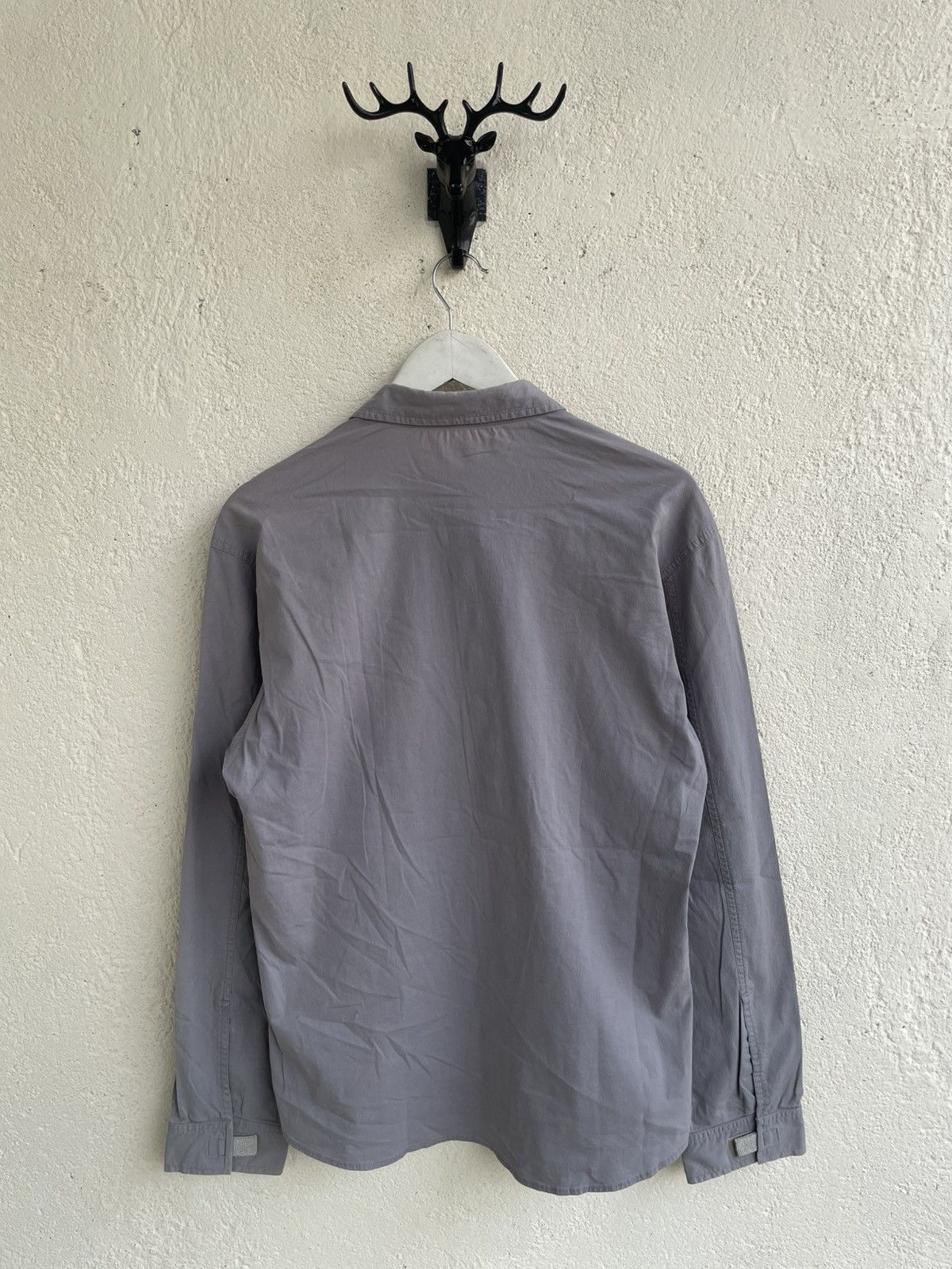 Hysteric Glamour 2000s Emporio Armani Hidden Velcro Button Up Shirt y’s Japan Size US M / EU 48-50 / 2 - 8 Thumbnail