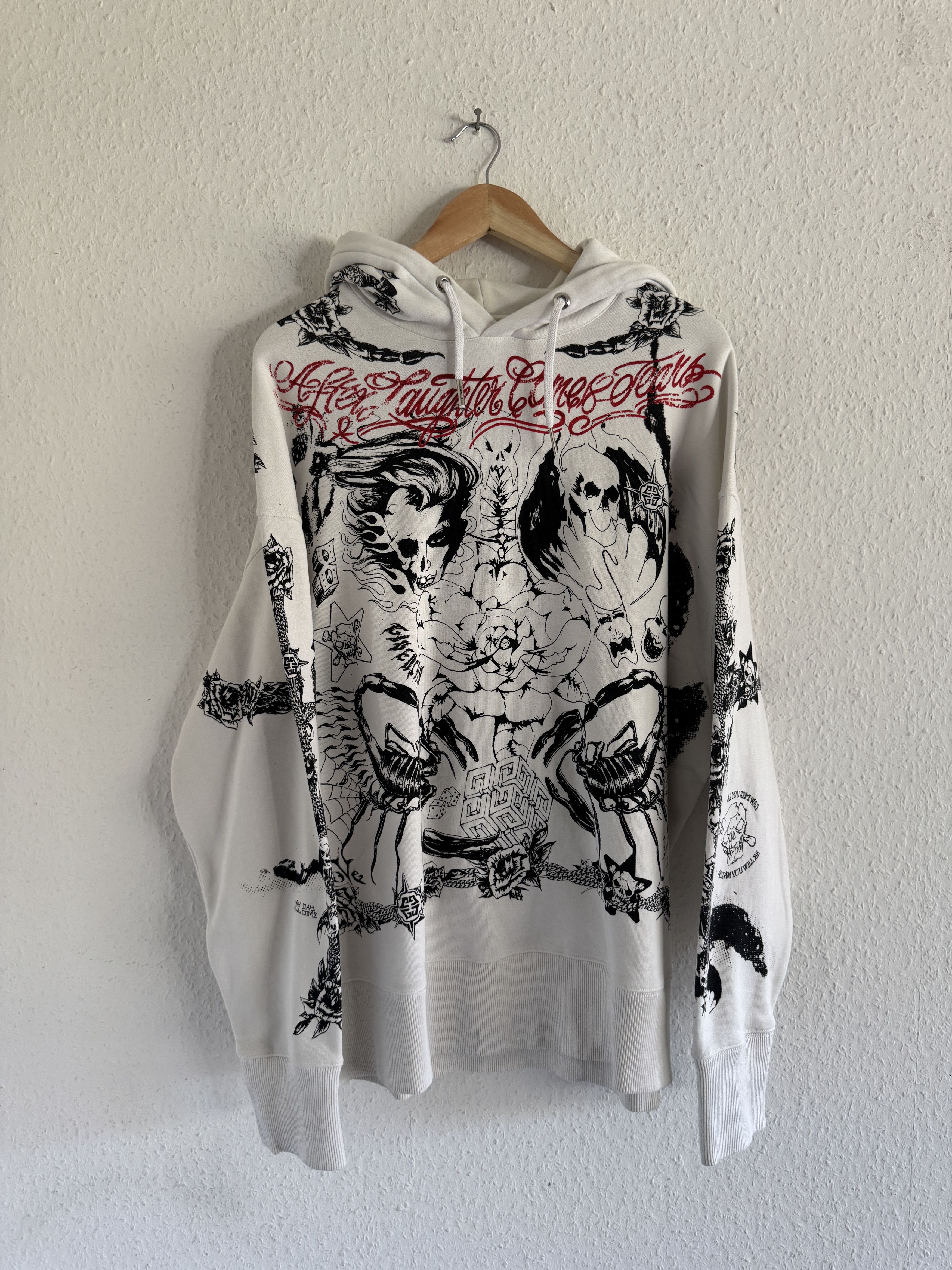 Givenchy Givenchy All Over Graphic Hoodie – White Size US S / EU 44-46 / 1 - 1 Thumbnail