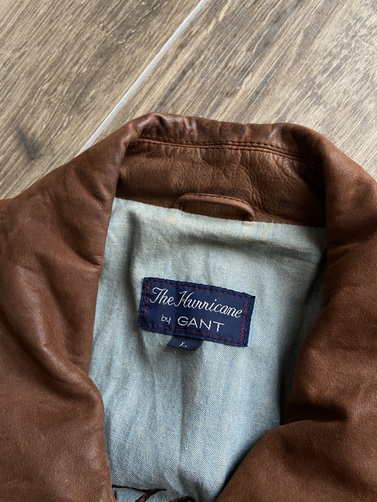 Gant Vintage The Hurricane by GANT aviator leather bomber jacket Size US L / EU 52-54 / 3 - 3 Thumbnail