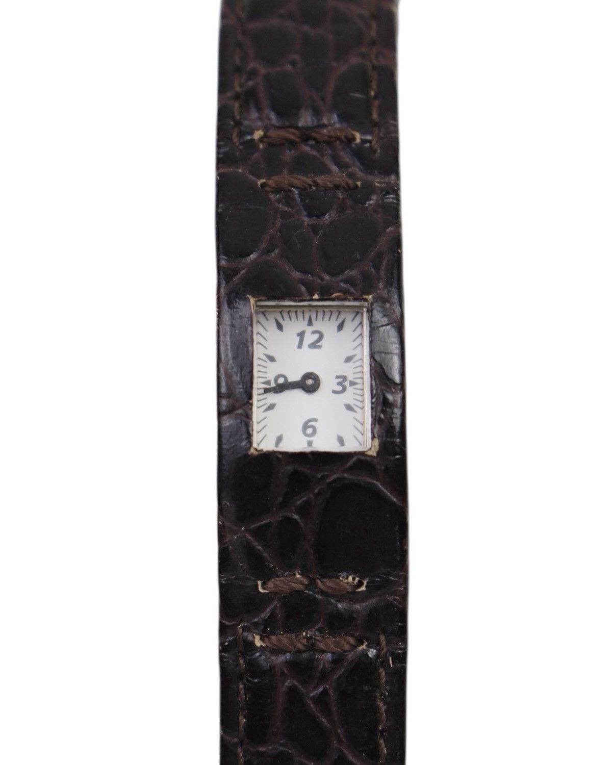 Issey Miyake × Seiko 2000S CABANE DE ZUCCA x SEIKO CROCO LEATHER STRAP WATCH Size ONE SIZE - 1 Thumbnail