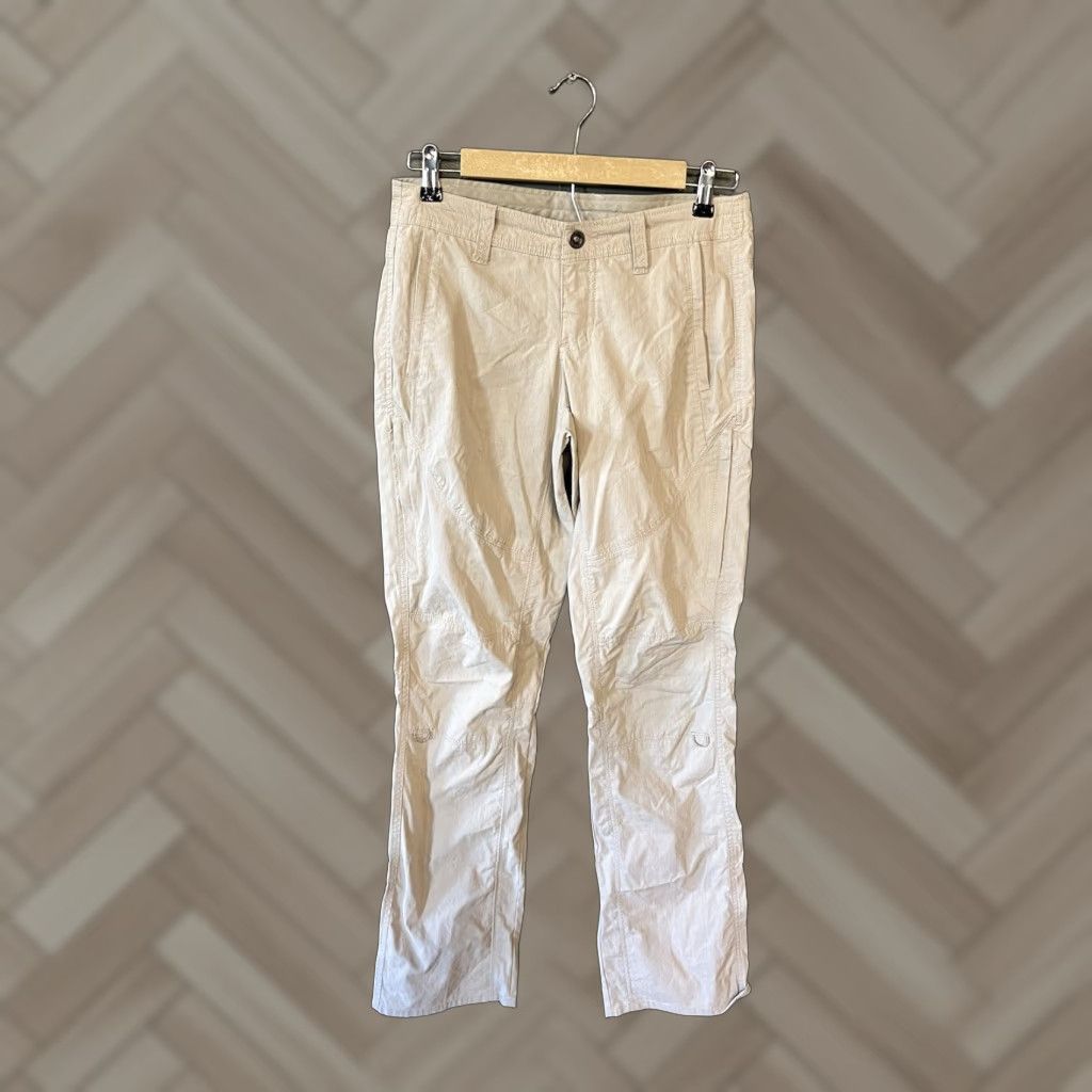 Vintage Kuhl Womens Pants Khaki Nylon Outdoor Hiking Size 4 Regular Beige 31" Inseam Size 27" / US 4 / IT 40 - 1 Thumbnail
