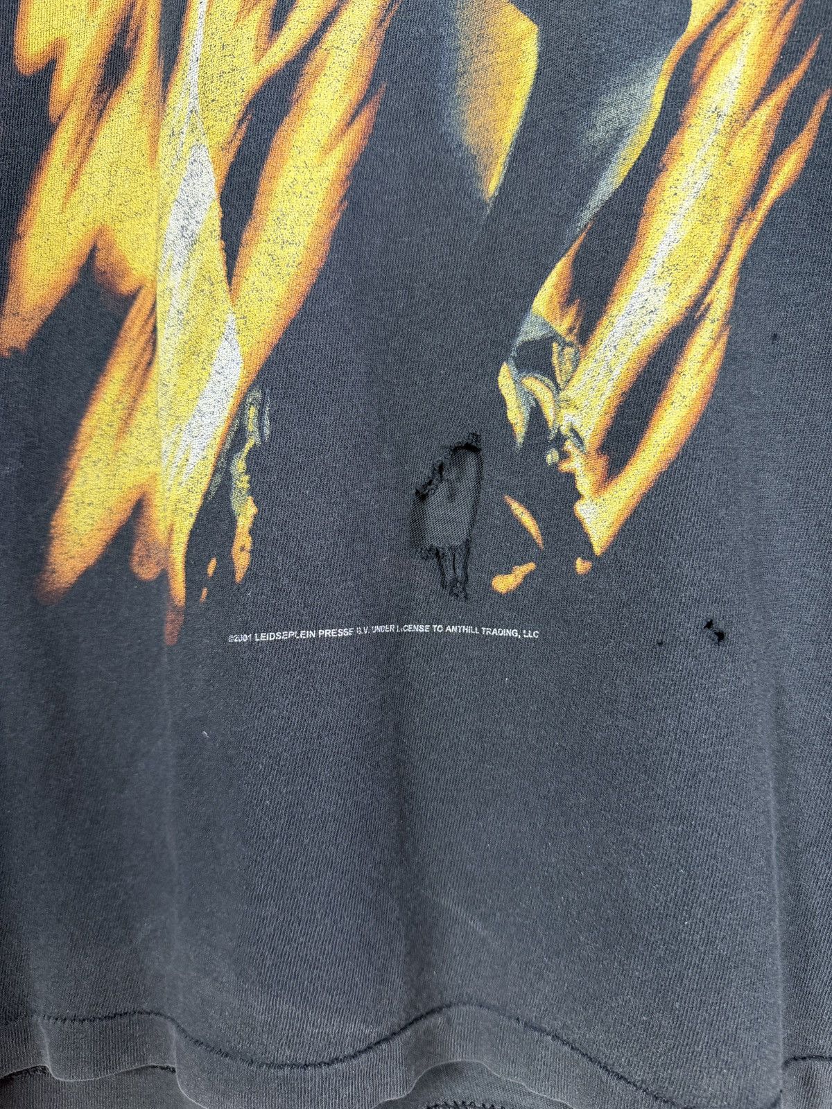 AC/DC Vintage 2001 AC/DC Bonfire Faded Distressed Band Rock Tee XL Size US XL / EU 56 / 4 - 12 Thumbnail