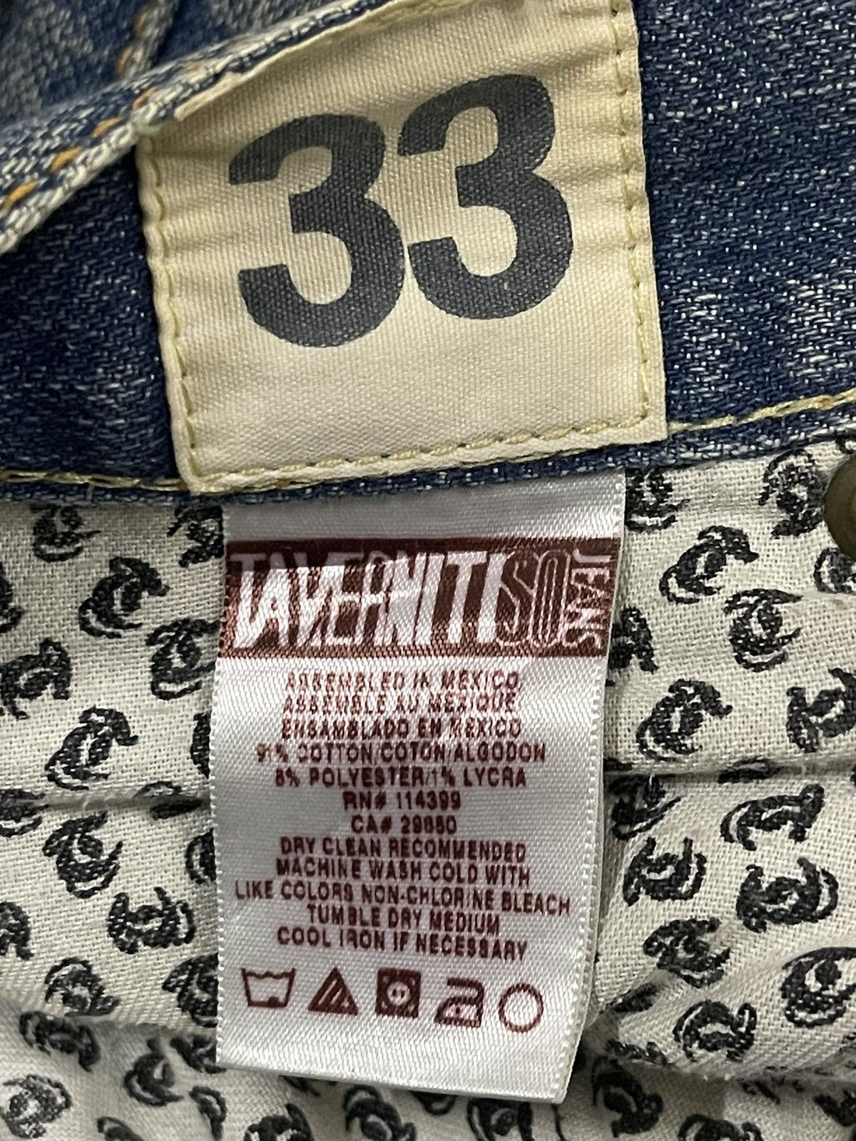 Jimmy Taverniti Vintage Italian Designer Taverniti Blue Wash Loose Jeans Size US 33 - 9 Thumbnail