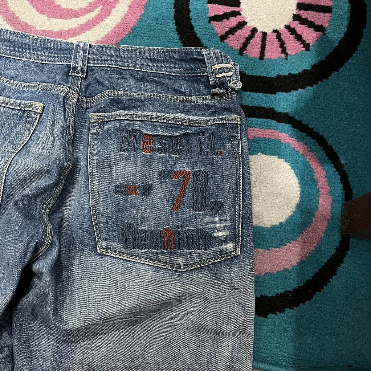 Diesel × If Six Was Nine × Southpole Vintage Y2K Diesel Industry Jeans Baggy pants Size US 31 - 6 Thumbnail