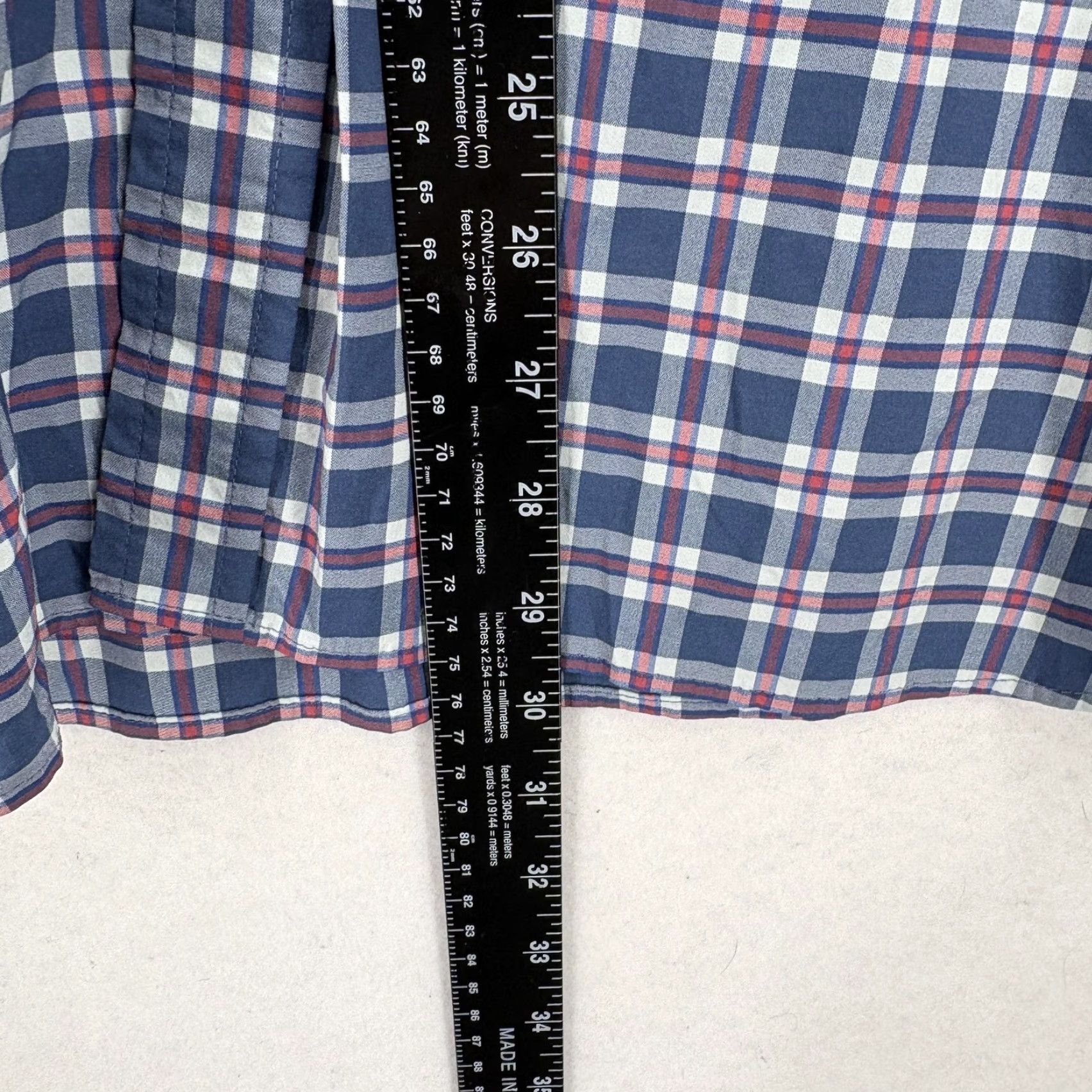 Vineyard Vines Vineyard Vines Shirt Mens XL Blue Plaid Performance Classic Stretch Button Down Shirt Size US XL / EU 56 / 4 - 7 Thumbnail