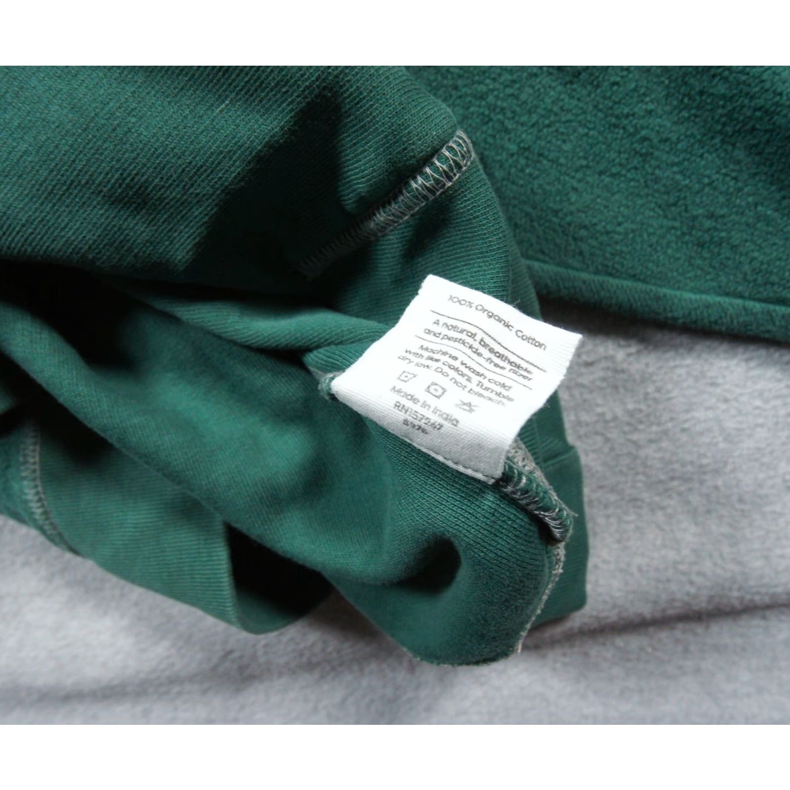 Vintage Mate Sweatshirt Womens XS/S Green Hoodie Pullover Inside Out Sweater Ladies Size S / US 4 / IT 40 - 7 Thumbnail