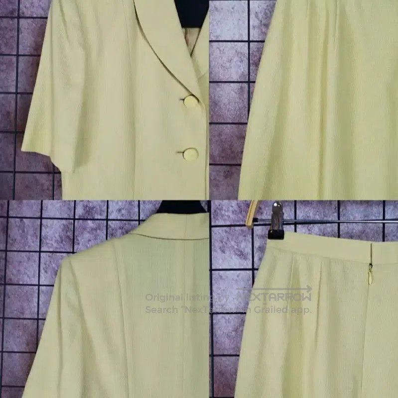 Burberry Burberry Yellow Wool Blend Short Sleeve Cardigan. Size M / US 6-8 / IT 42-44 - 5 Thumbnail