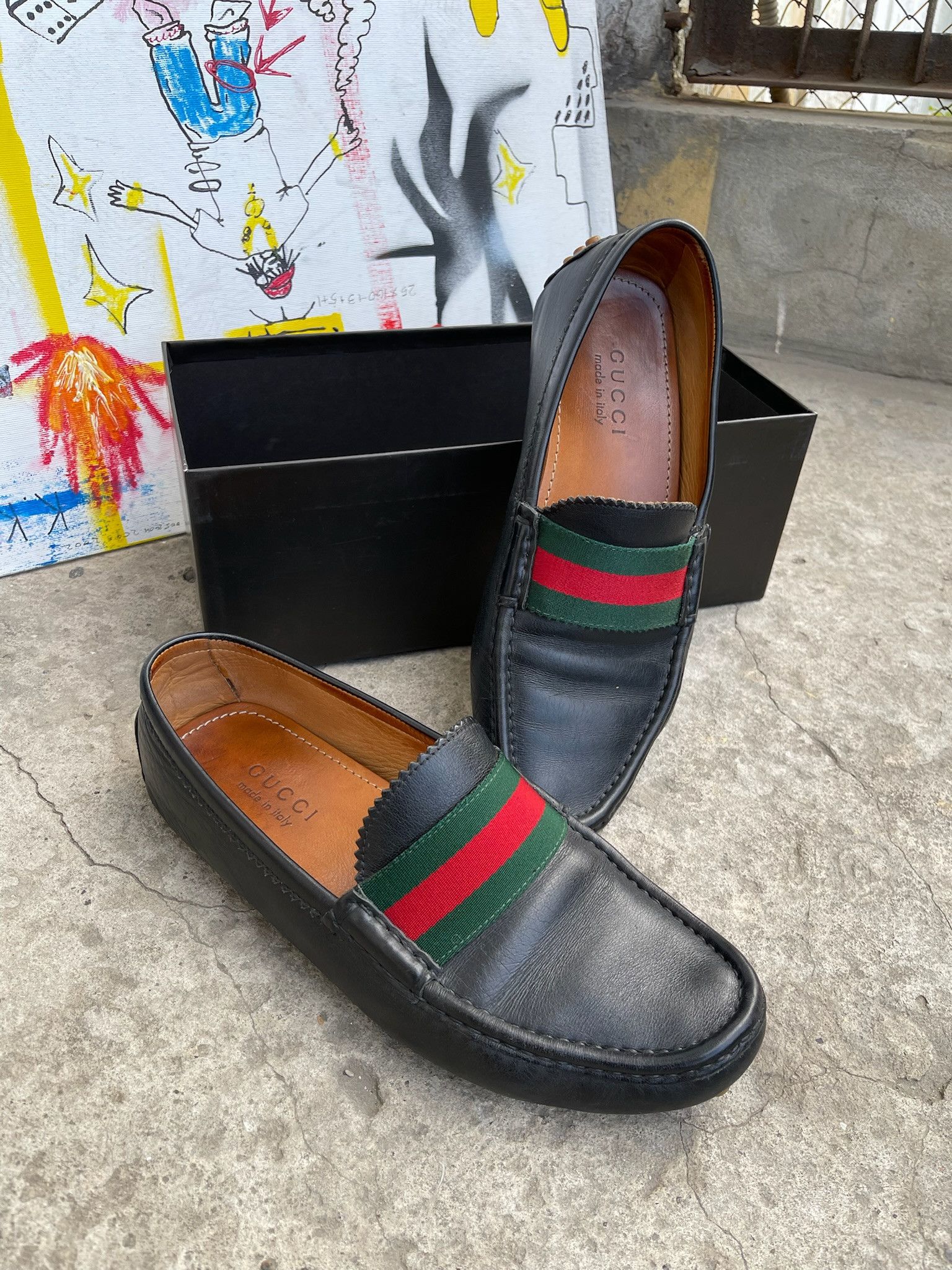 Gucci Gucci Leather Driver / Moccasin Shoes Size US 8 / EU 41 - 2 Thumbnail