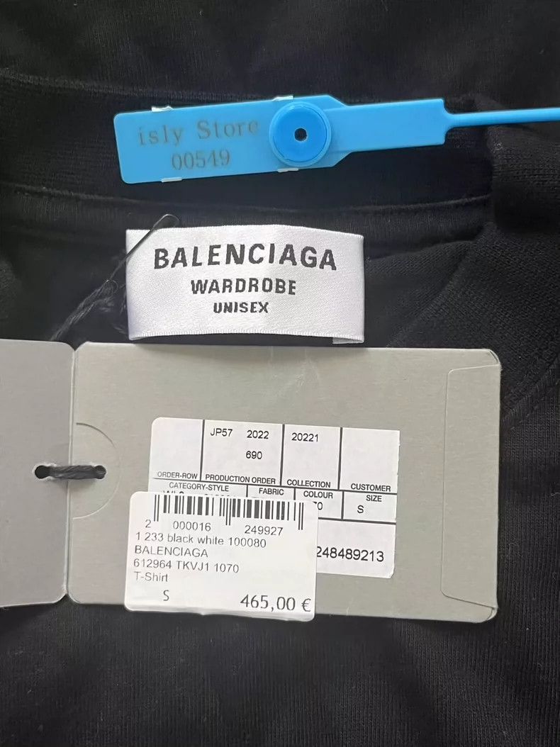 Balenciaga Balenciaga Monogrammed Logo printed short sleeve regular T Size US S / EU 44-46 / 1 - 5 Thumbnail