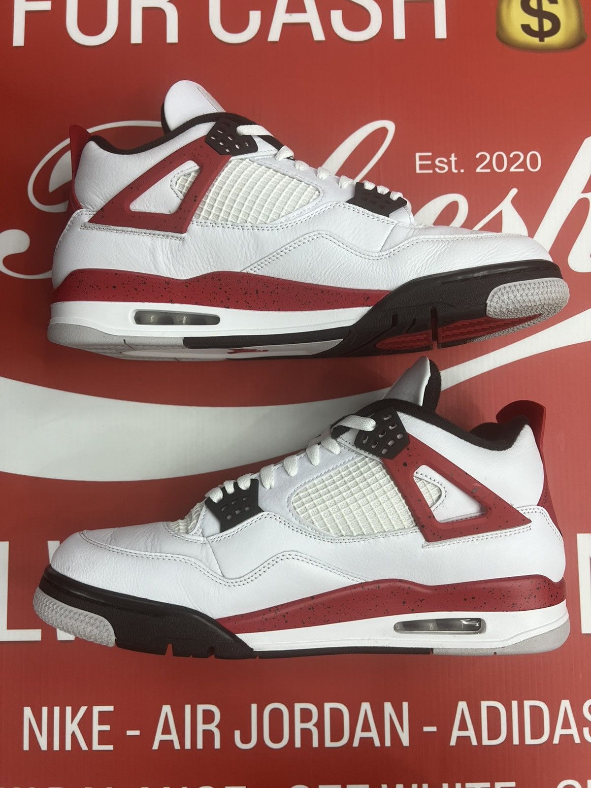 Jordan Brand Air Jordan 4 Retro Red Cement Size 13 (DH6927-161) Size US 13 / EU 46 - 3 Thumbnail