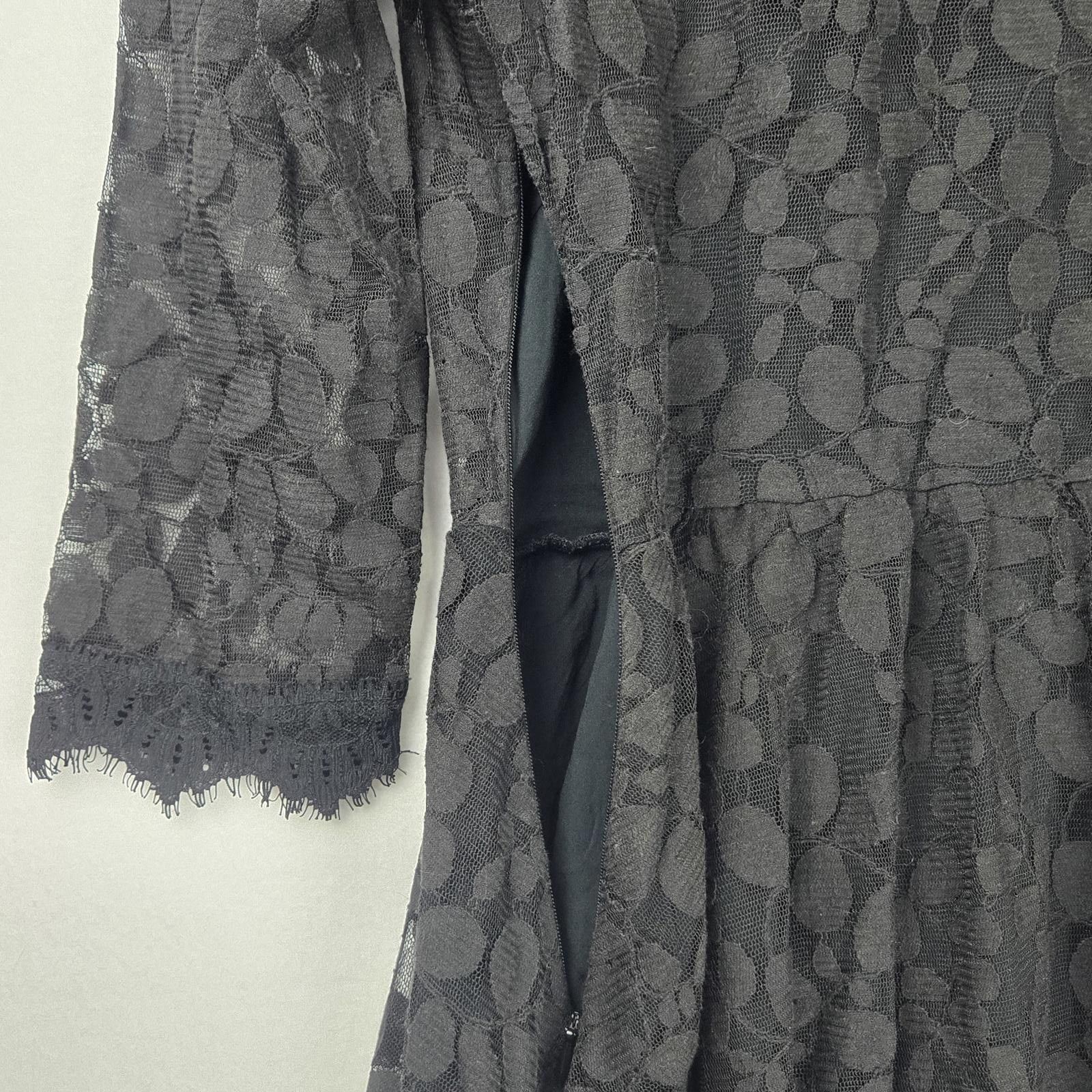 Free People Free People Black Lace Dress 3/4 Sleeves Size 4 Size S / US 4 / IT 40 - 6 Thumbnail