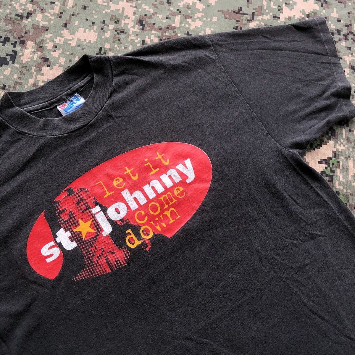 Rare Vtg 90s St Johnny Let It Come Down Album Band Tshirt