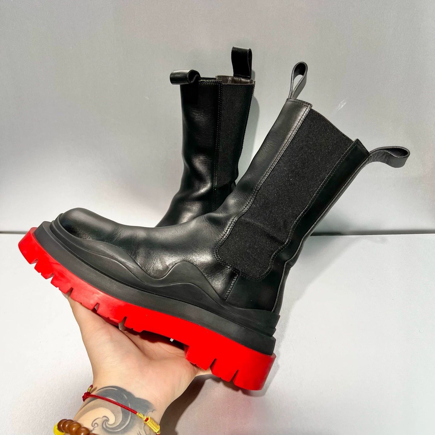 Bottega Veneta 【Bottega Veneta】Bv High-top Red Sole Smoking Boots Size US 5.5 / IT 35.5 - 6 Thumbnail