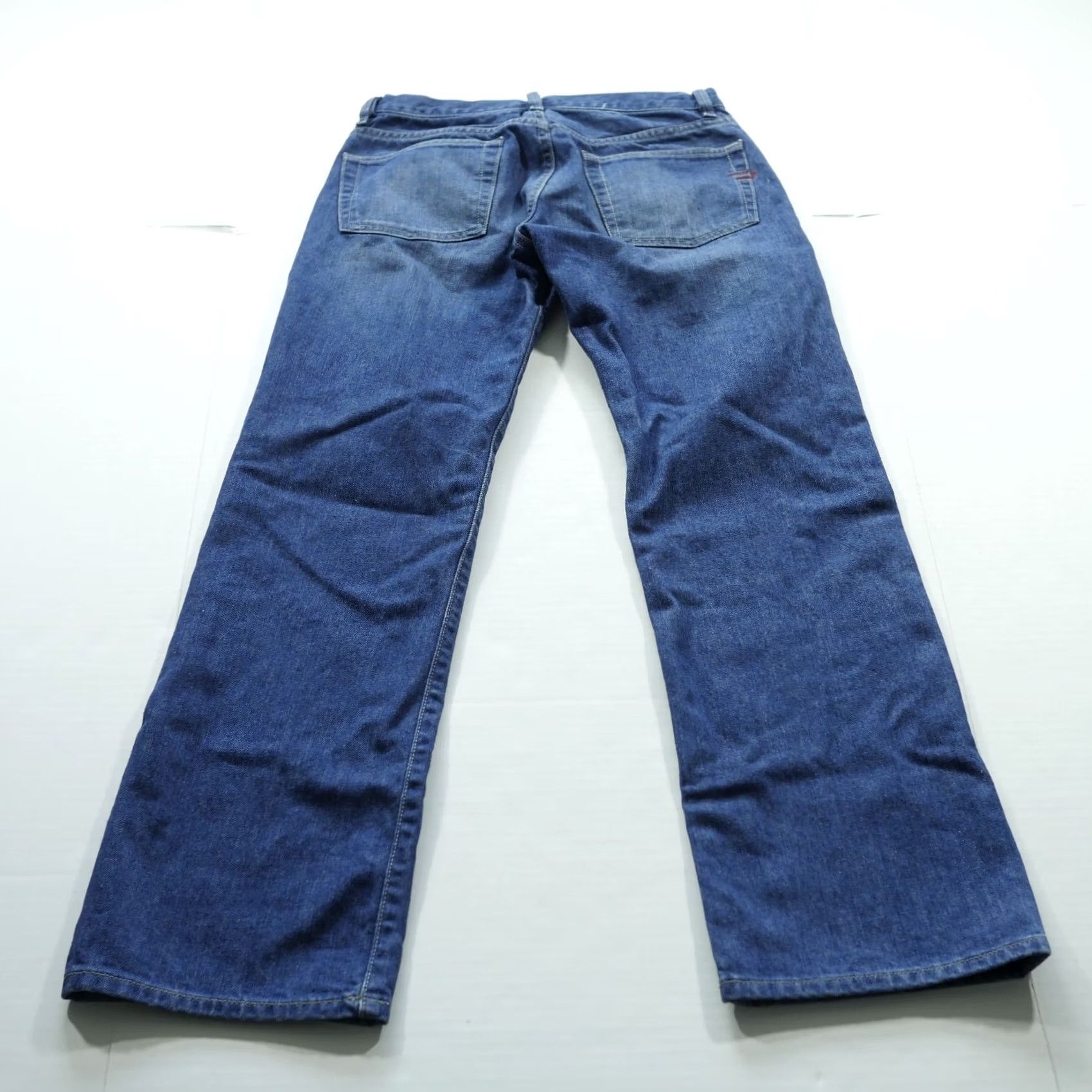 Diesel Diesel Jeans Mens 27x29 Light Wash Blue Denim Button Fly Logo 5-Pocket Regular Jeans Size US 27 - 4 Thumbnail