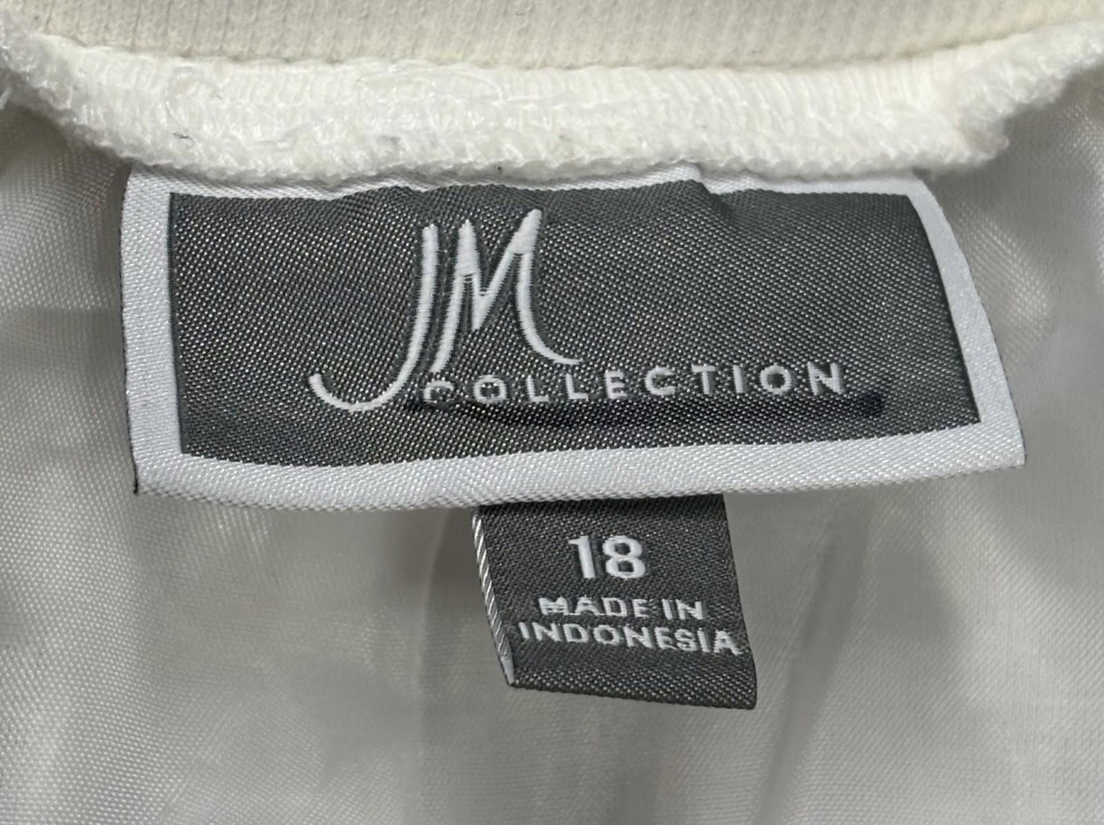 Other JM Collection Pants Womens Size 18 39x21 Linen White Size 40" / US 18 - 2 Thumbnail