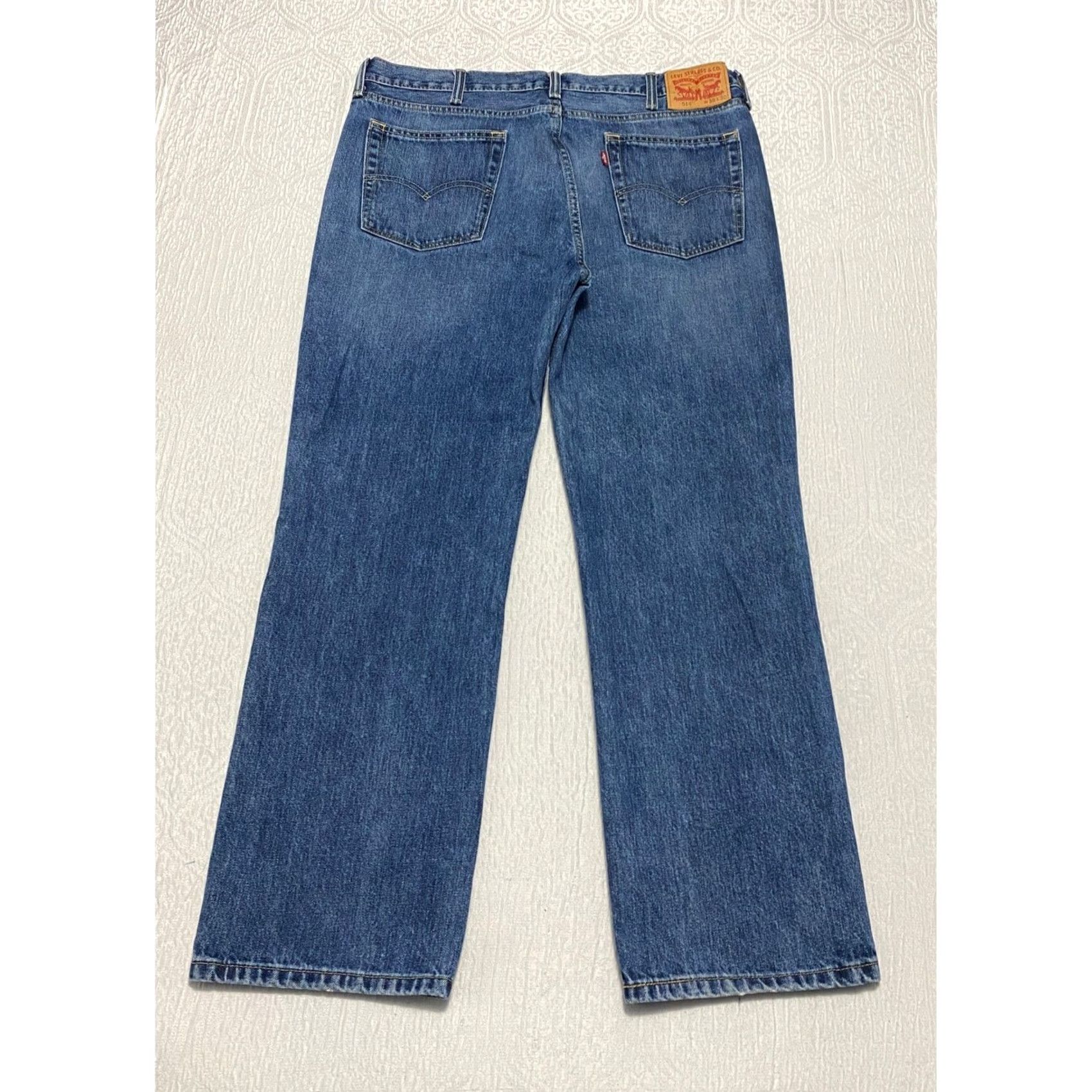 Levi's Levi’s 514 Men’s Straight Jeans Regular W38 L30 Blue Denim Cotton Denim Medium Wash 5-Pocket Size US 38 / EU 54 - 2 Thumbnail