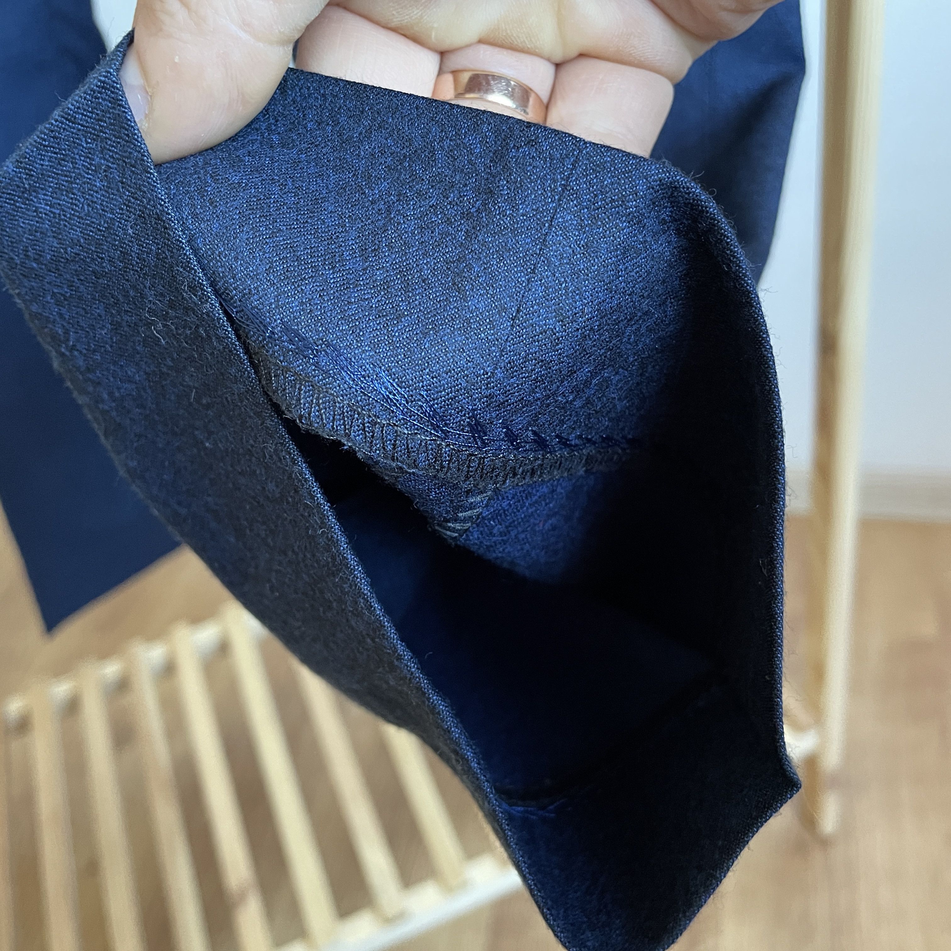 Other Clements and Church Bespoke 3 Pieces Navy Wool Suit Size 44R - 19 Thumbnail