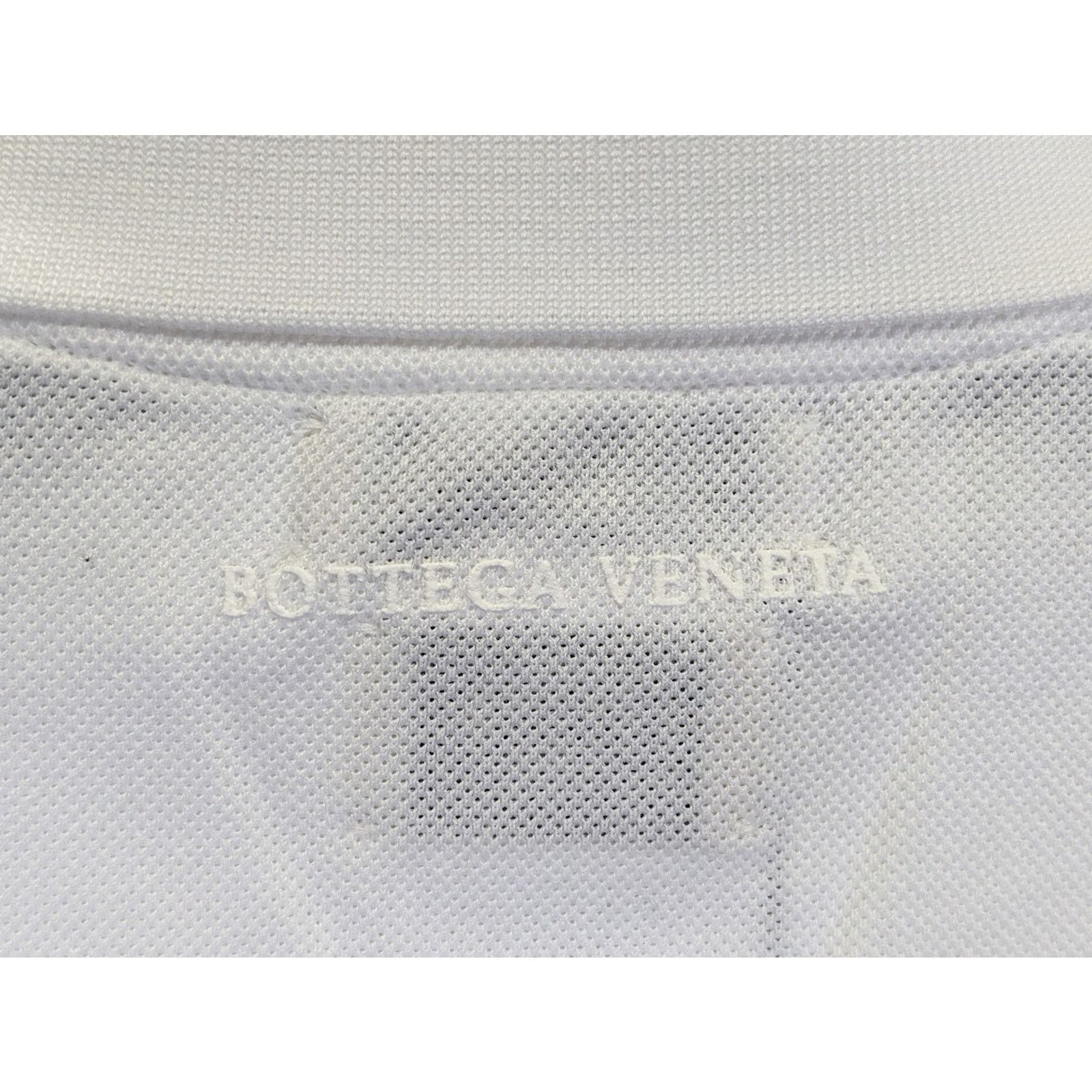 Bottega Veneta o1rshd1 New Piquet Jersey Polo T-Shirt in Optic White Size US S / EU 44-46 / 1 - 14 Thumbnail