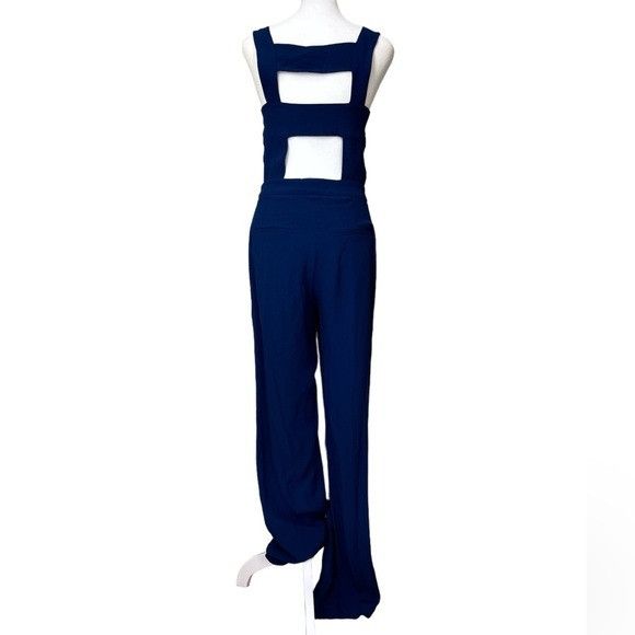 A.L.C. A.L.C. NWT Reed Cutout Open Back Jumpsuit Blue 2 Size 26" / US 2 / IT 38 - 5 Thumbnail