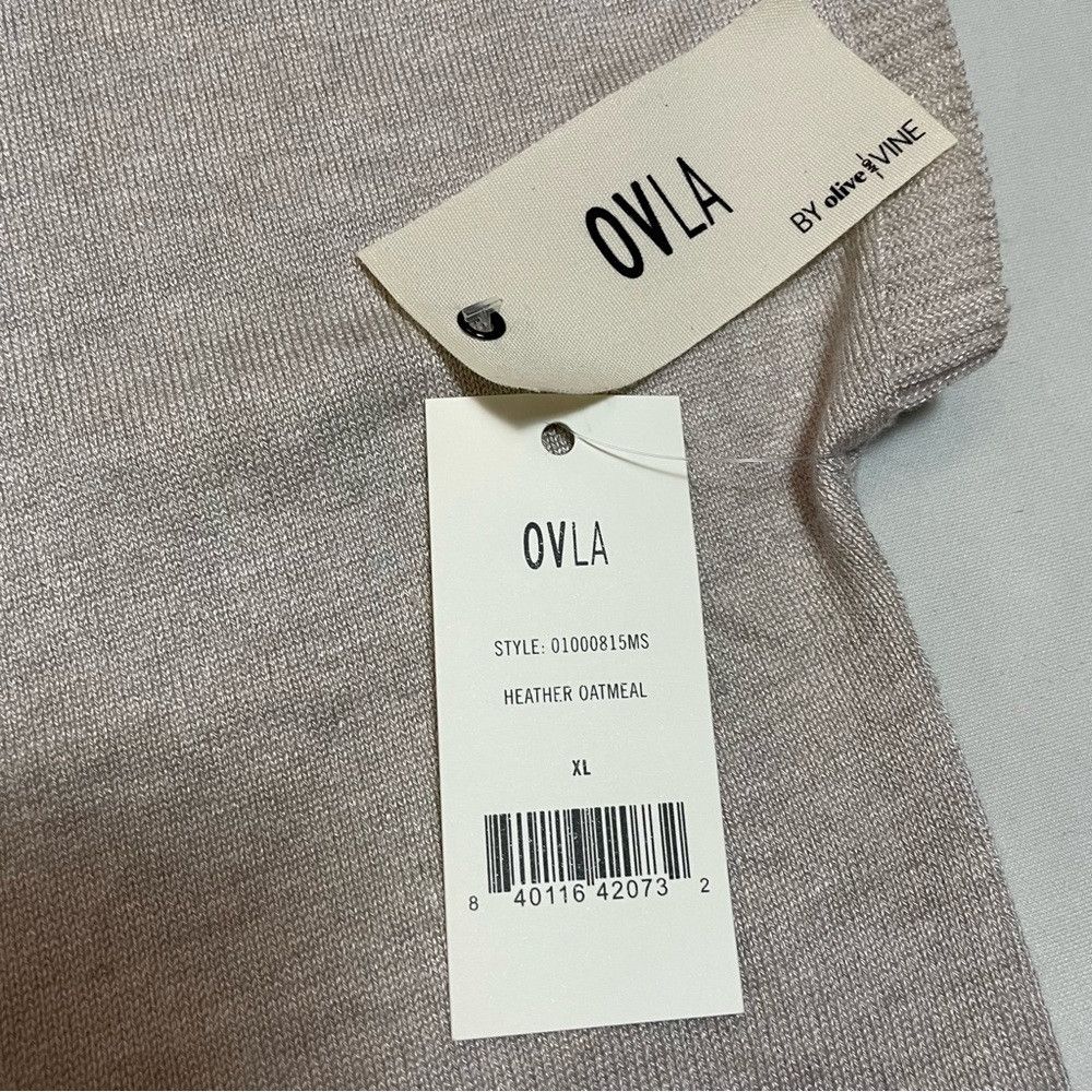 Anthropologie NWT New Anthropologie OLVA Olive and Vine Beige Knit Short Size XL / US 12-14 / IT 48-50 - 7 Thumbnail