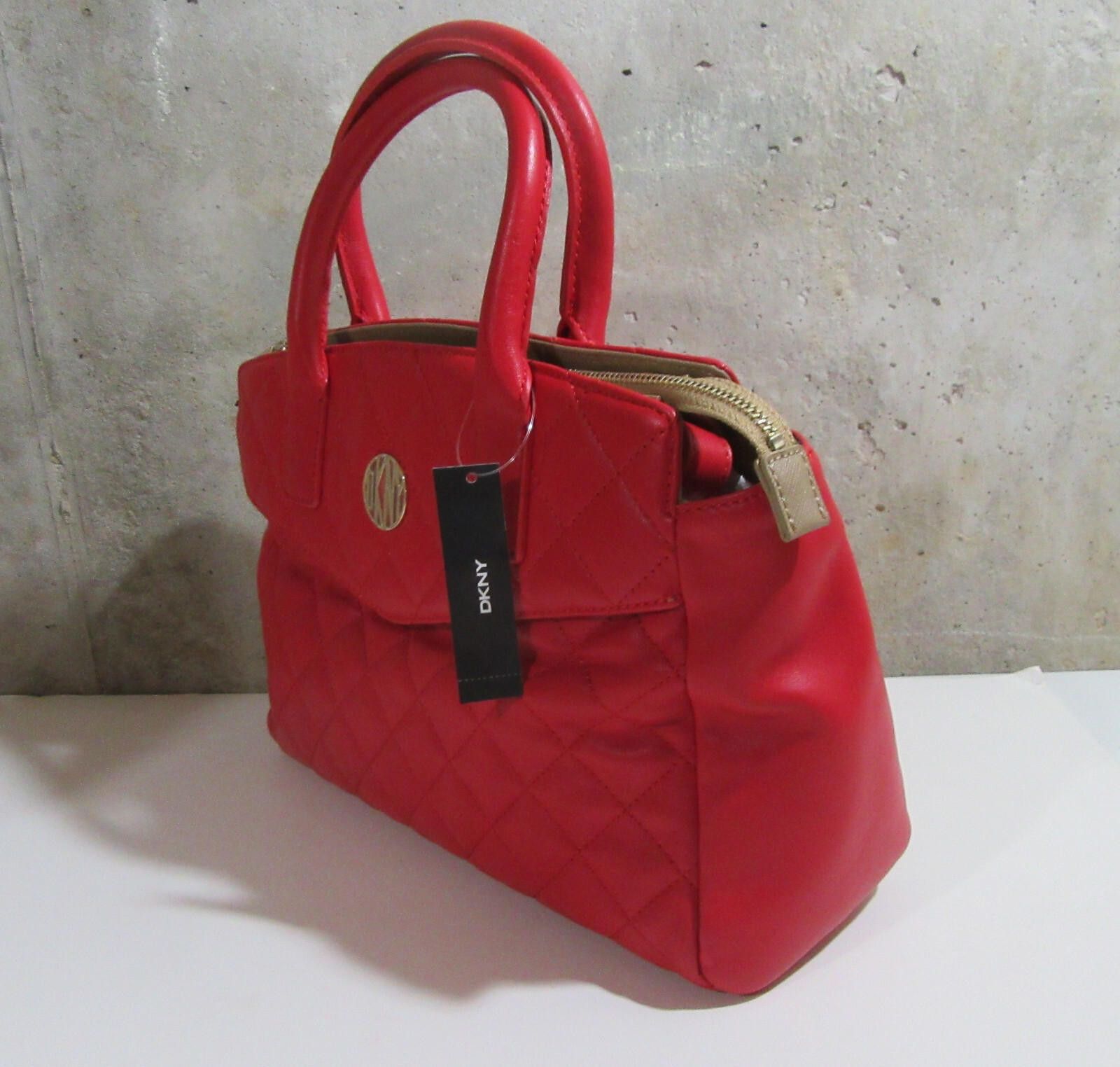 DKNY DKNY Gansevoort Quilted Lamb Nappa Leather Purse Satchel Size ONE SIZE - 3 Thumbnail