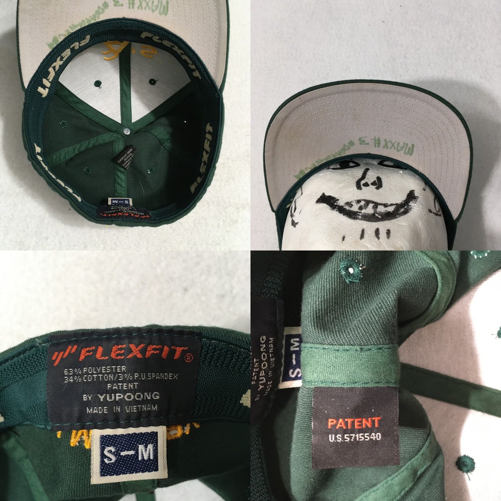 New Era Oakland A's Hat cap green flex fit small/medium Size ONE SIZE - 8 Thumbnail