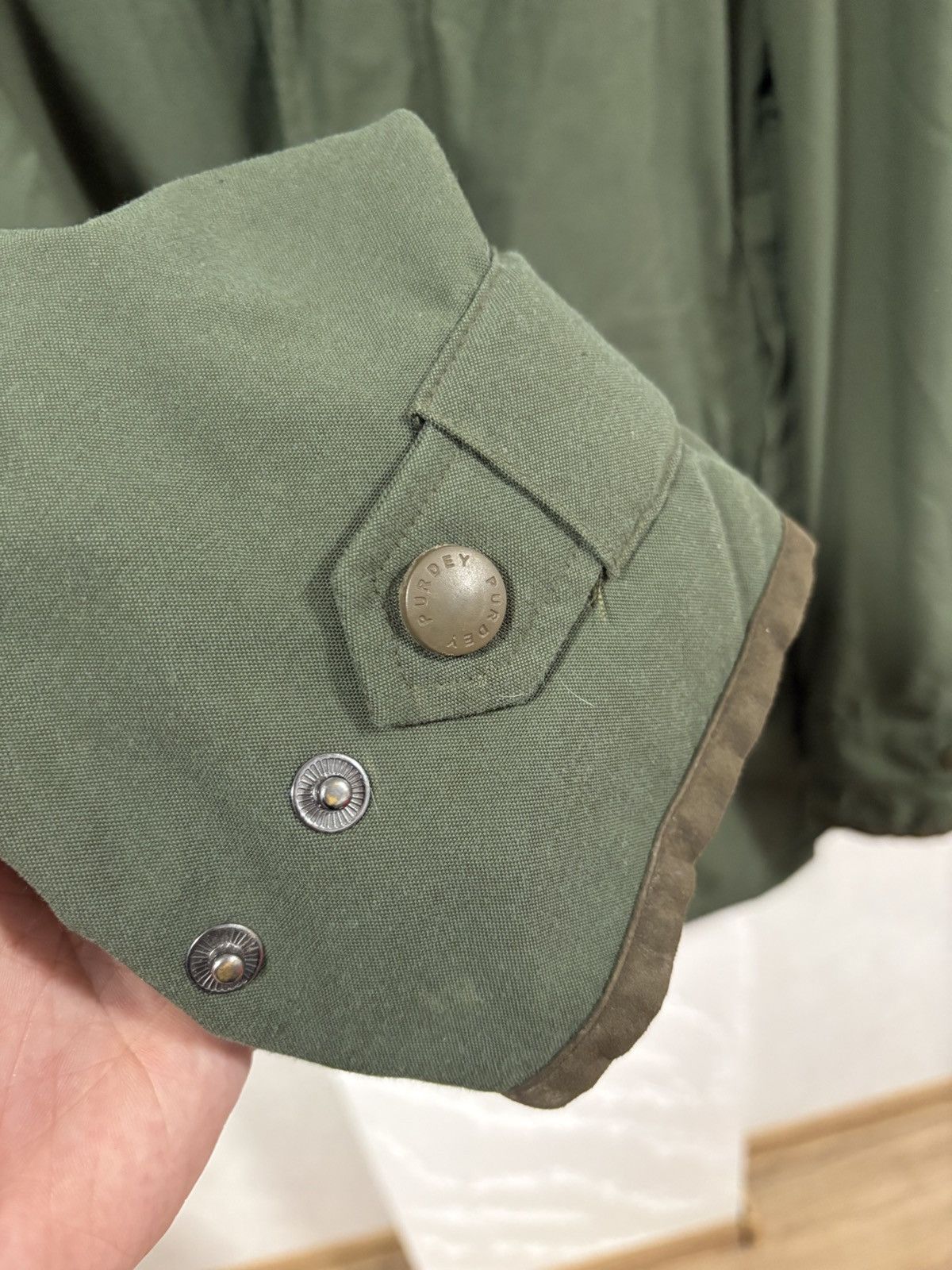 James Purdey & Sons Snipe Shell Hooded Shooting Coat Green