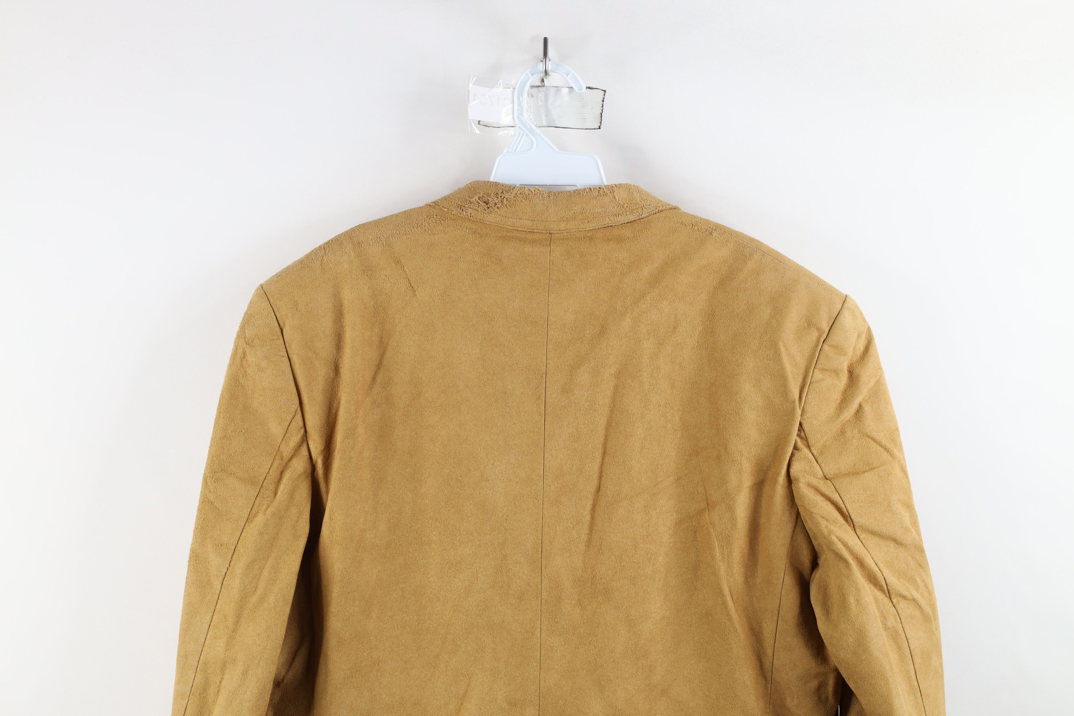 Vintage Vintage 70s 80s Streetwear Leather Blazer Suit Coat Jacket Size US L / EU 52-54 / 3 - 15 Thumbnail