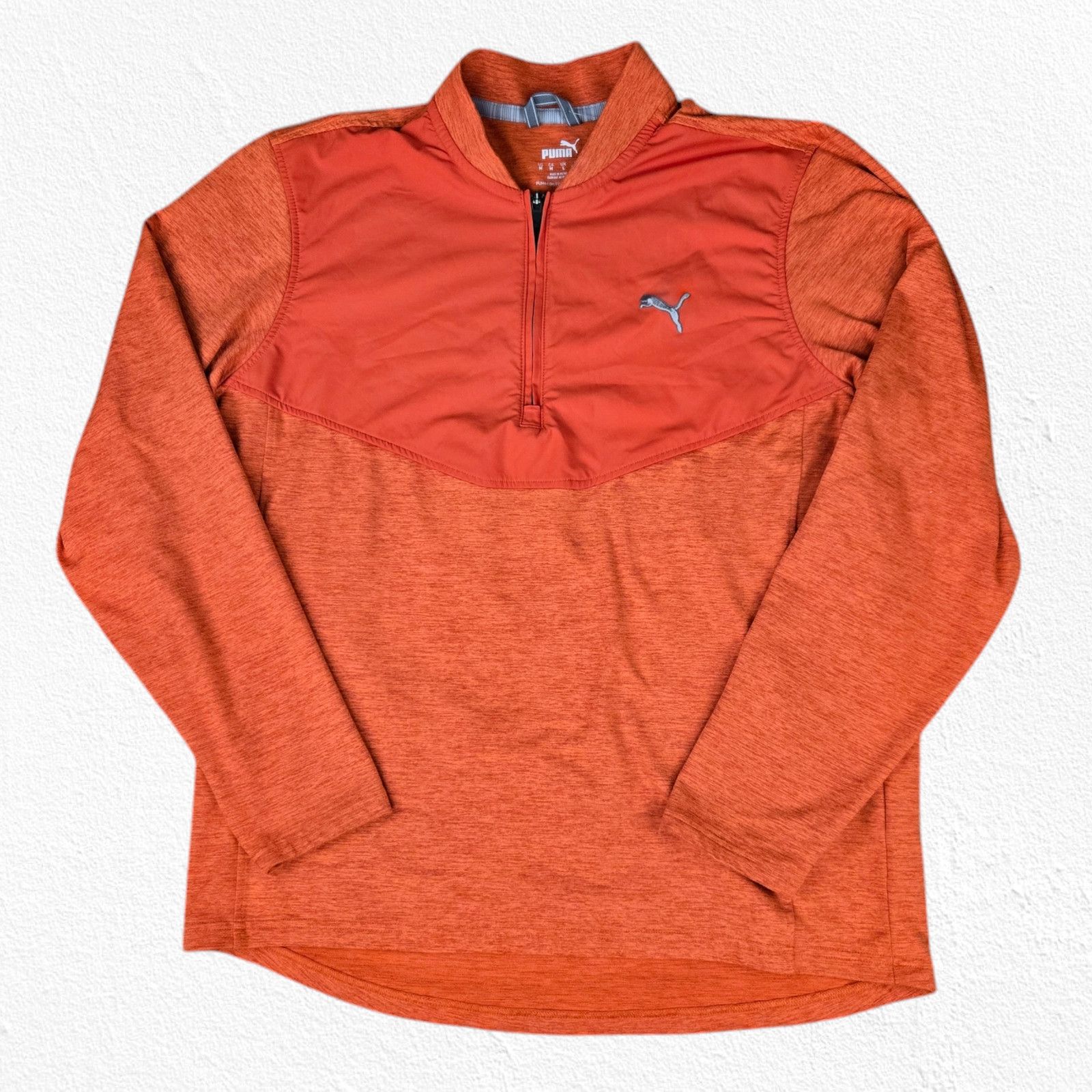 Puma Puma Orange Running Active Sweatshirt Size Medium Size US M / EU 48-50 / 2 - 2 Thumbnail
