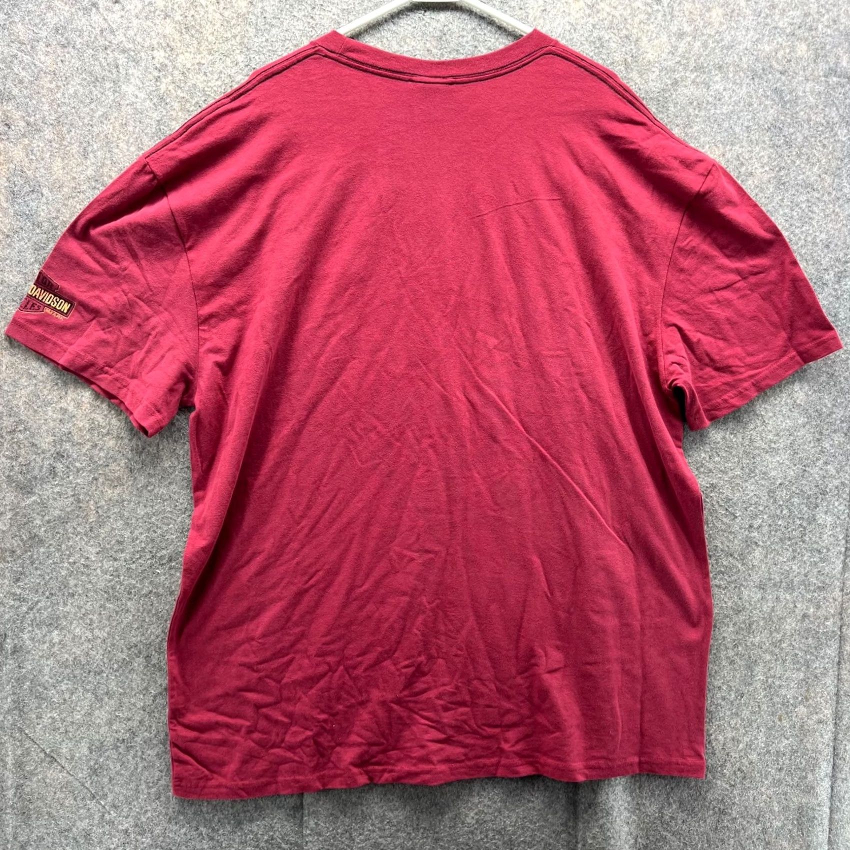 Harley Davidson Harley-Davidson Shirt Men 2XL Red Cotton Short Sleeve Crew Neck T-Shirt Outdoor Casual Logo Vintage? No—All Seasons Size US XXL / EU 58 / 5 - 2 Thumbnail