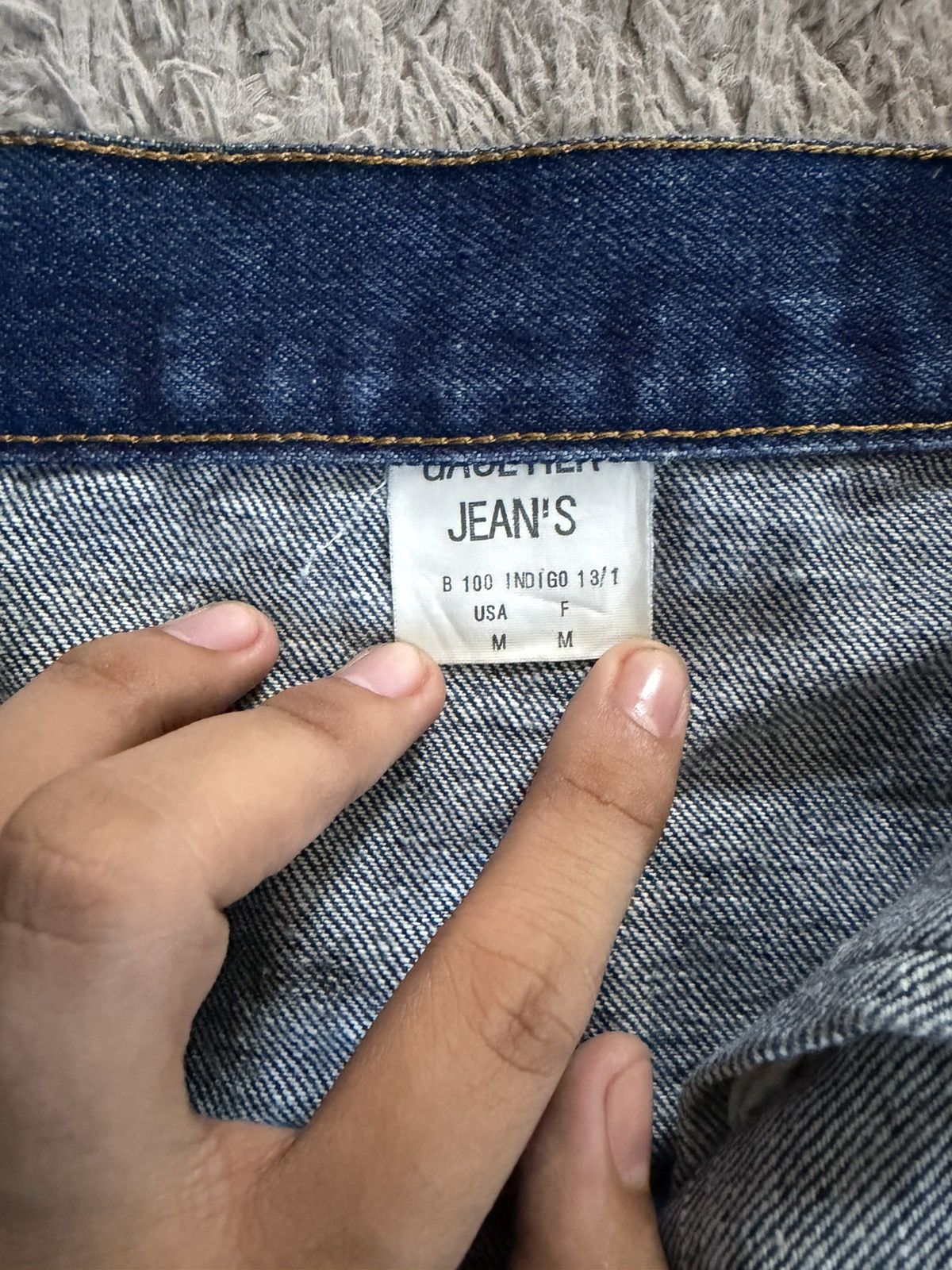 Jean Paul Gaultier Jean Paul Gaultier - S/S 1993 Indigo Les Androgynous-Jeans Size ONE SIZE - 7 Thumbnail