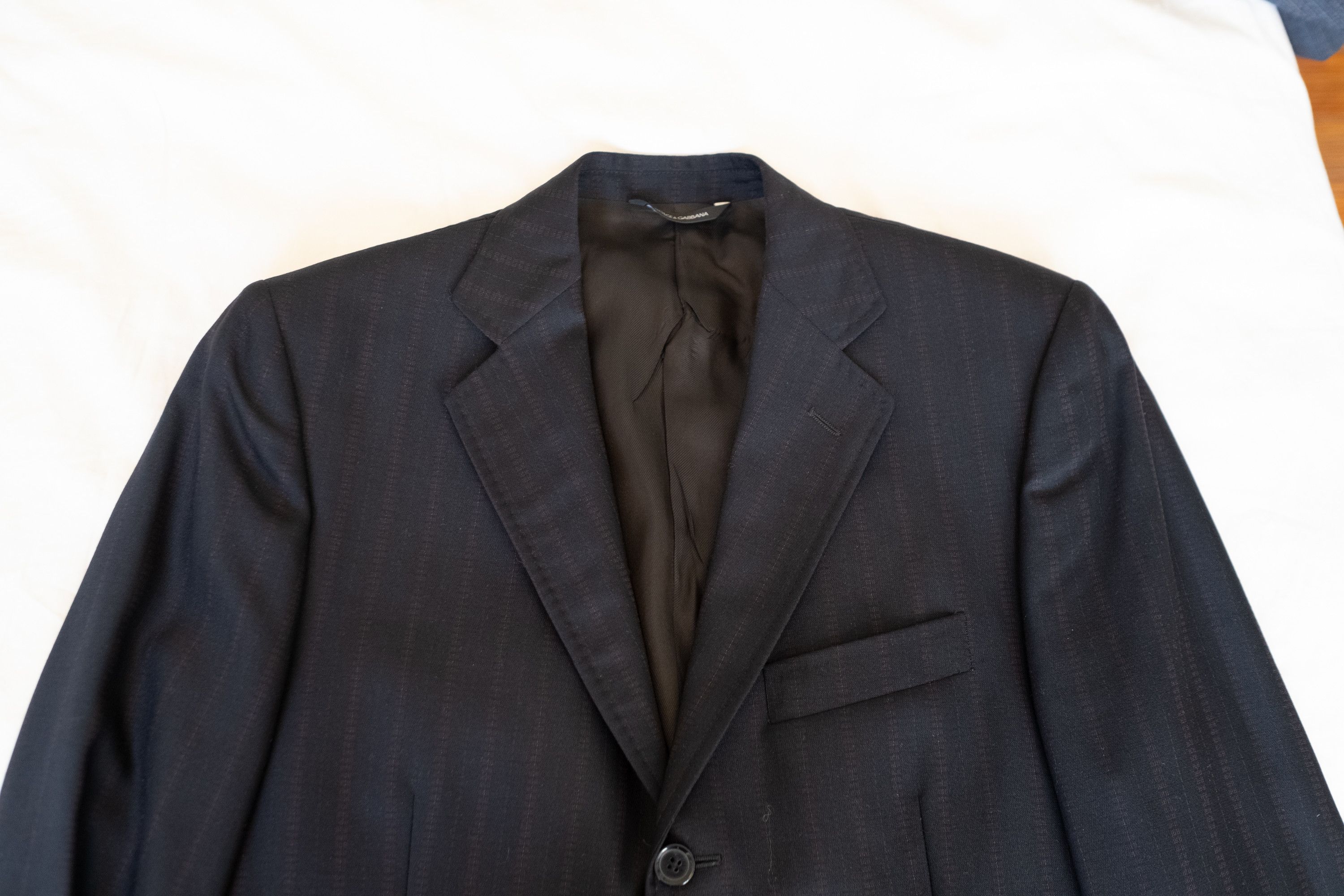 Dolce & Gabbana 38/40 R Dolce & Gabbana Suit. Dark Grey Wool Made Italy Size 38R - 11 Thumbnail