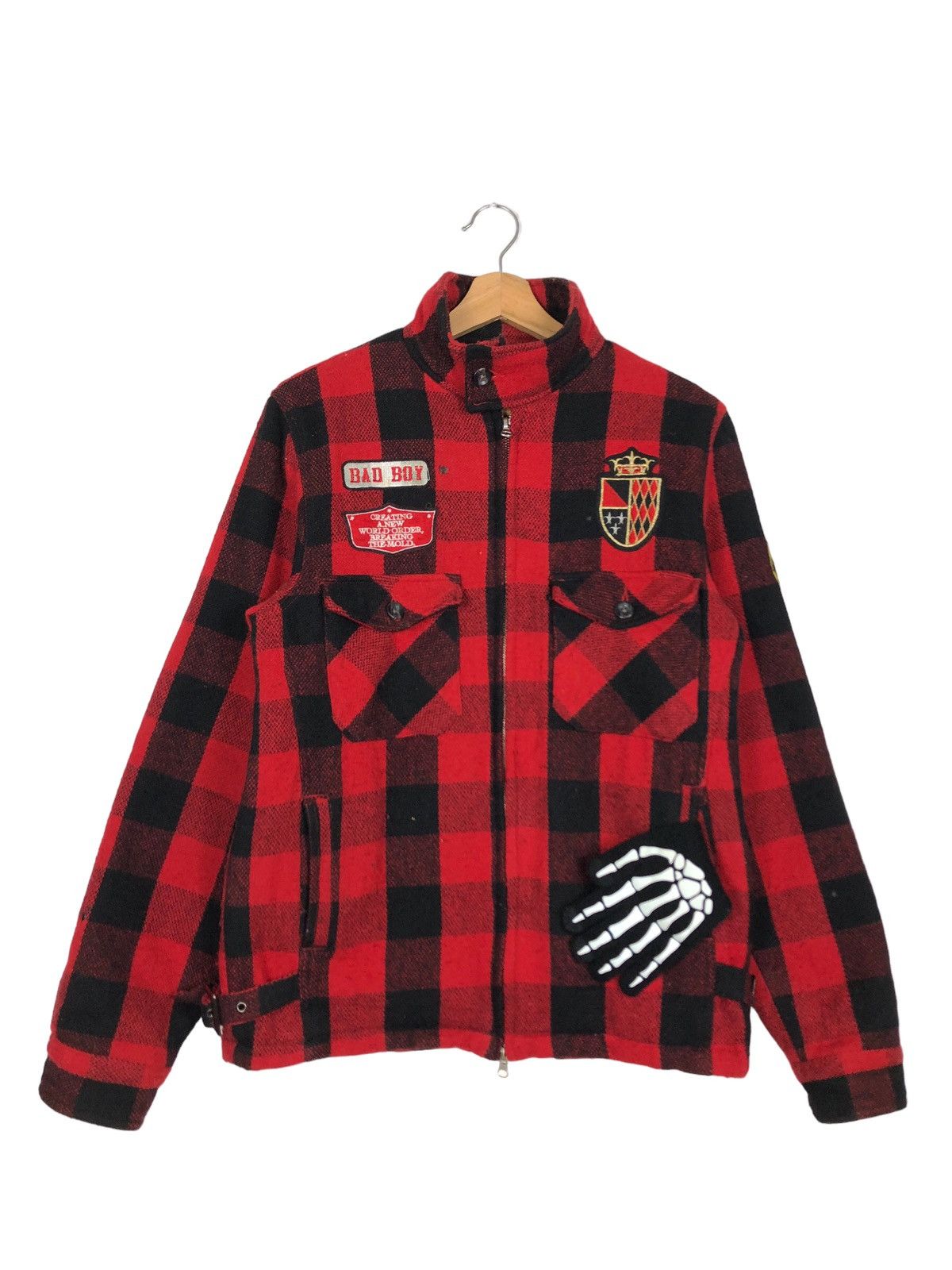🔥90’s Riot Riot Punk Design Bondage Bad Boy Rider Jacket