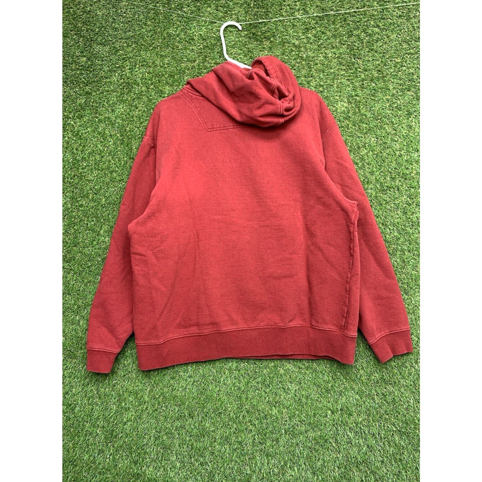 Vintage LL Bean Sweatshirt Mens Large Full Zip Up Hoodie Outdoor Drawstring Hiking Red Knit Cotton Polyester Logo Heavyweight Full Zip 90s Outdoor Hiking Mens Size US L / EU 52-54 / 3 - 2 Thumbnail