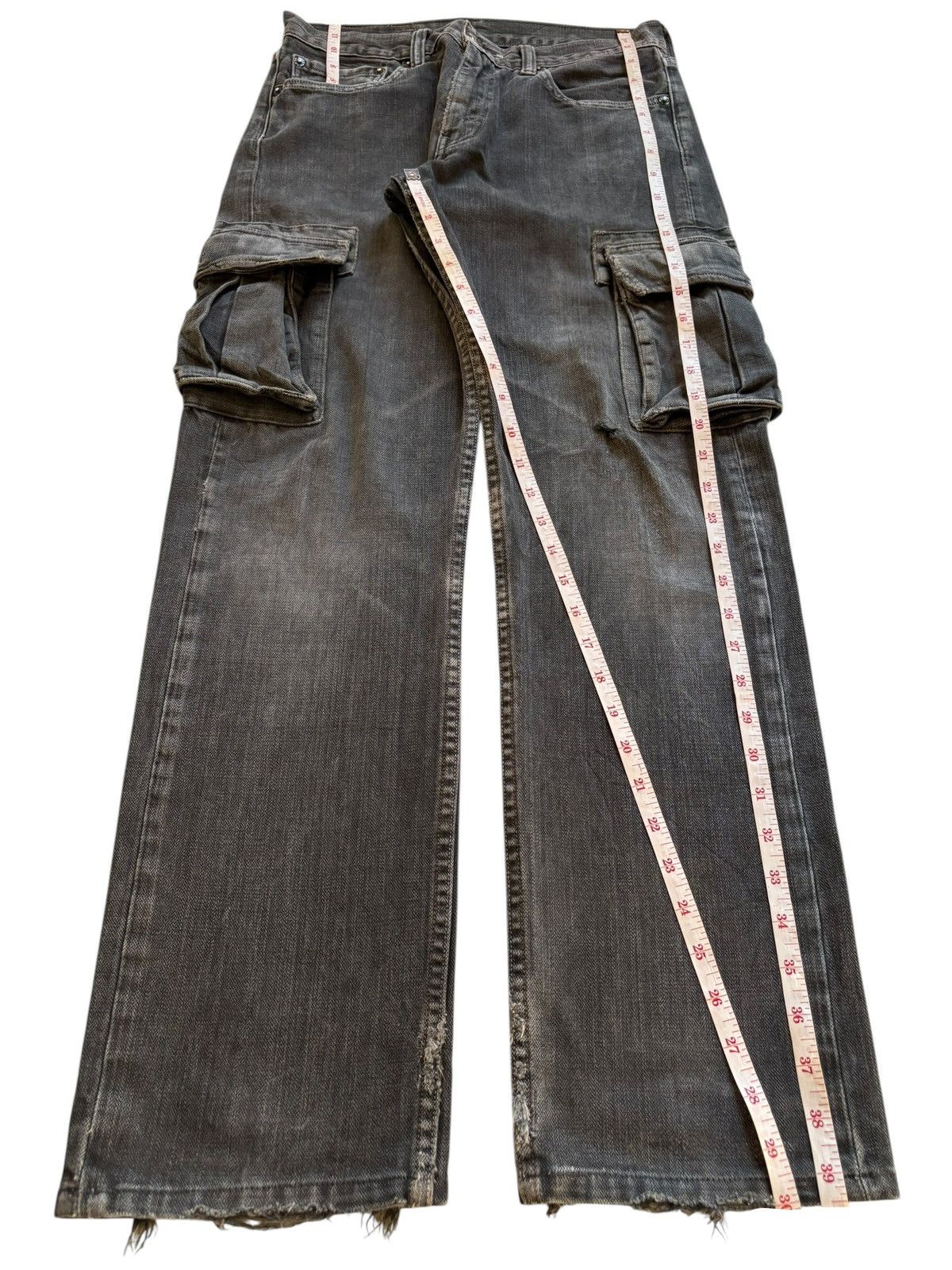 Levi's × Levi's Vintage Clothing Vintage 90s Levis 505 Cargo Faded Wash Distressed Jeans Size US 29 - 13 Thumbnail
