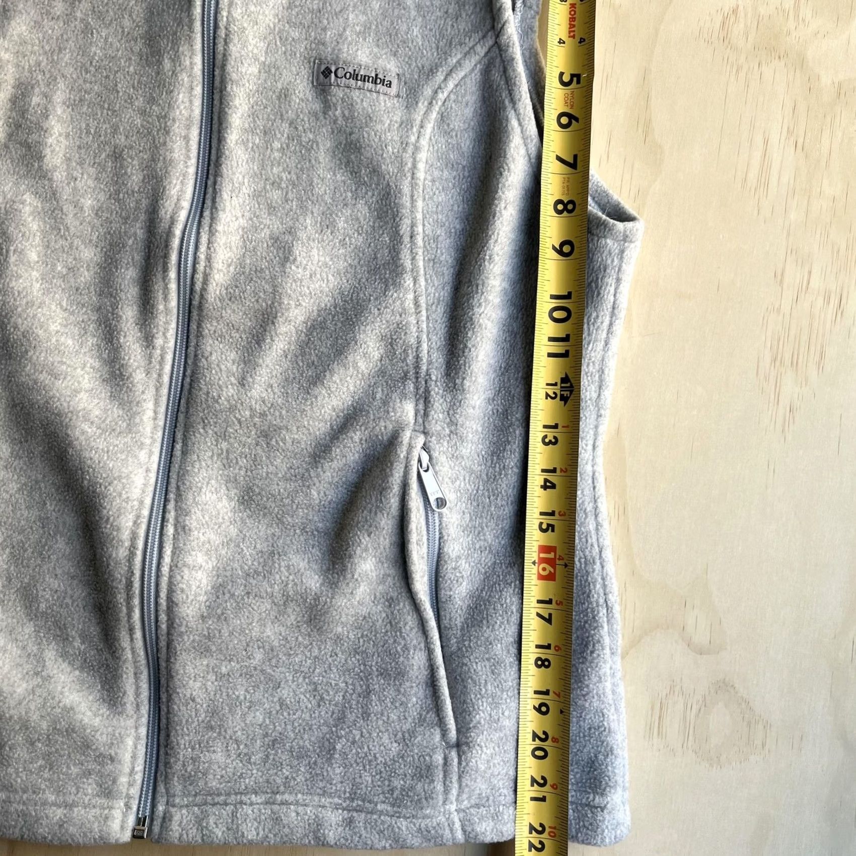Vintage Columbia Vest Womens XL Gray Fleece Full Zip Pockets Outdoor Layering Casual Size XL / US 12-14 / IT 48-50 - 6 Thumbnail