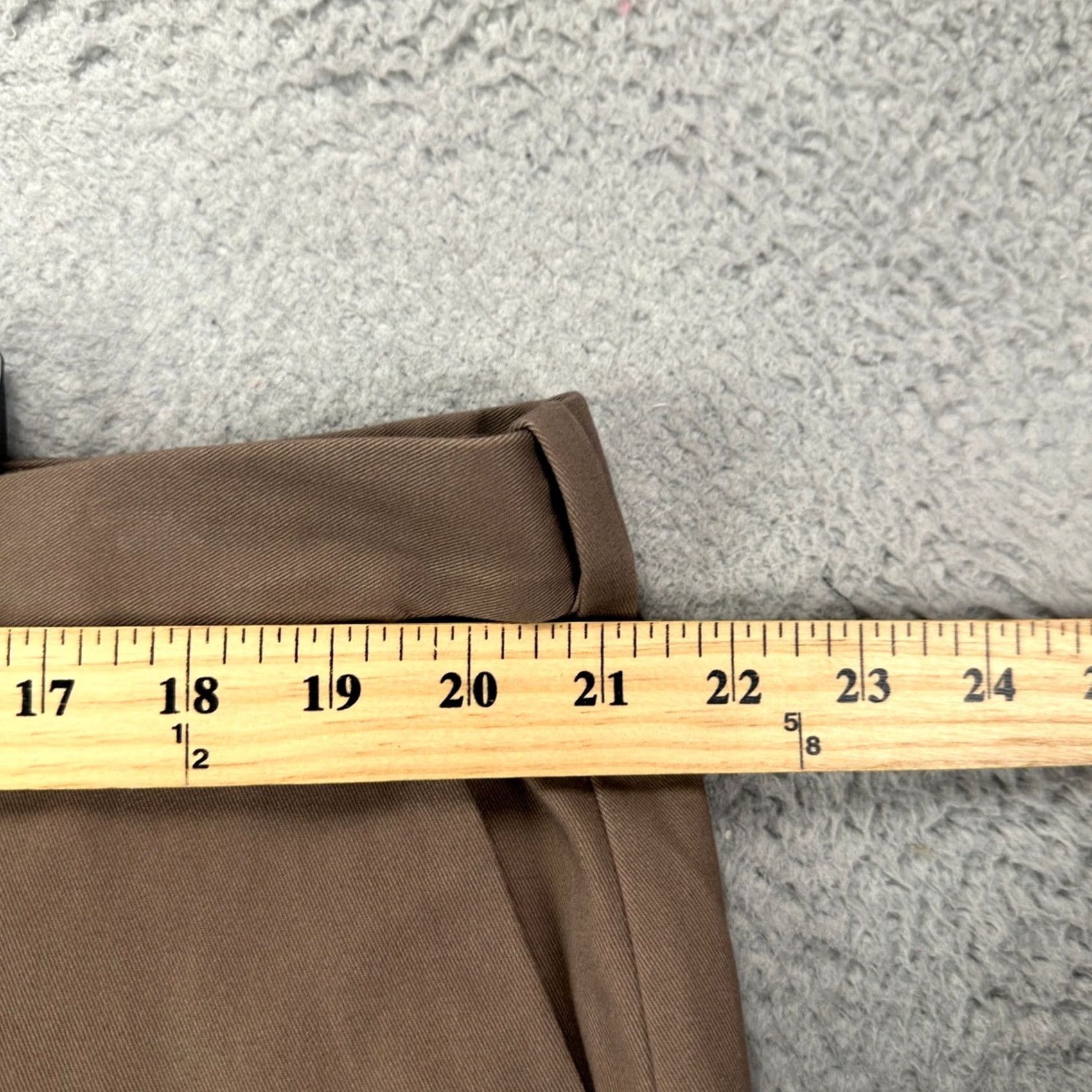 Vintage David Taylor Pants Khaki Men 42X30 Brown Flat Front Classic Fit Chino Casual NEW Size US 42 / EU 58 - 7 Thumbnail