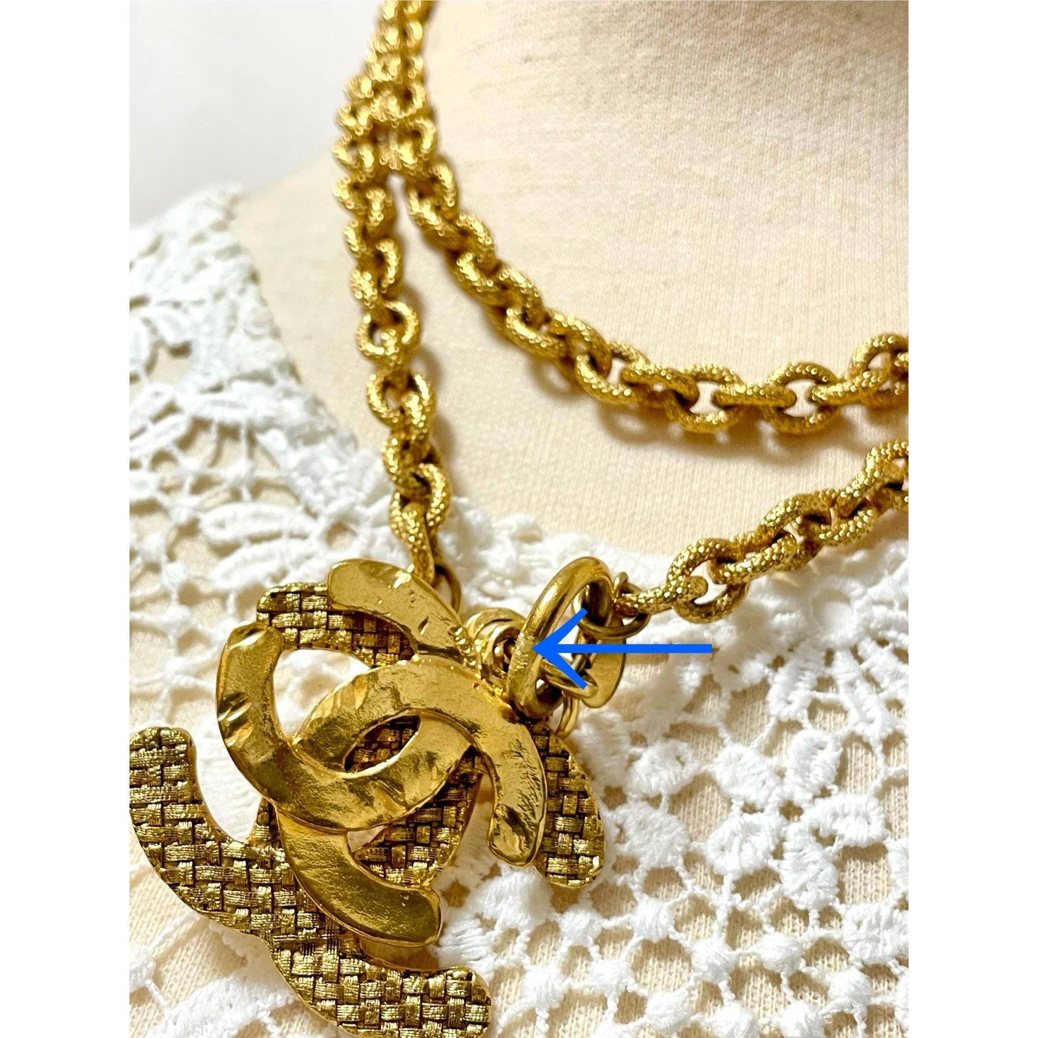 Chanel Vintage CHANEL heavy chain necklace with large and small cc Size ONE SIZE - 5 Thumbnail