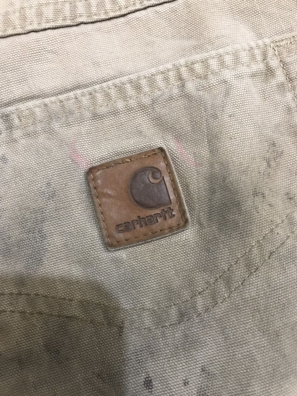 Carhartt × Vintage Carhartt Carpenter Pants Distressed Faded Brown 38x32 Size US 38 / EU 54 - 7 Thumbnail