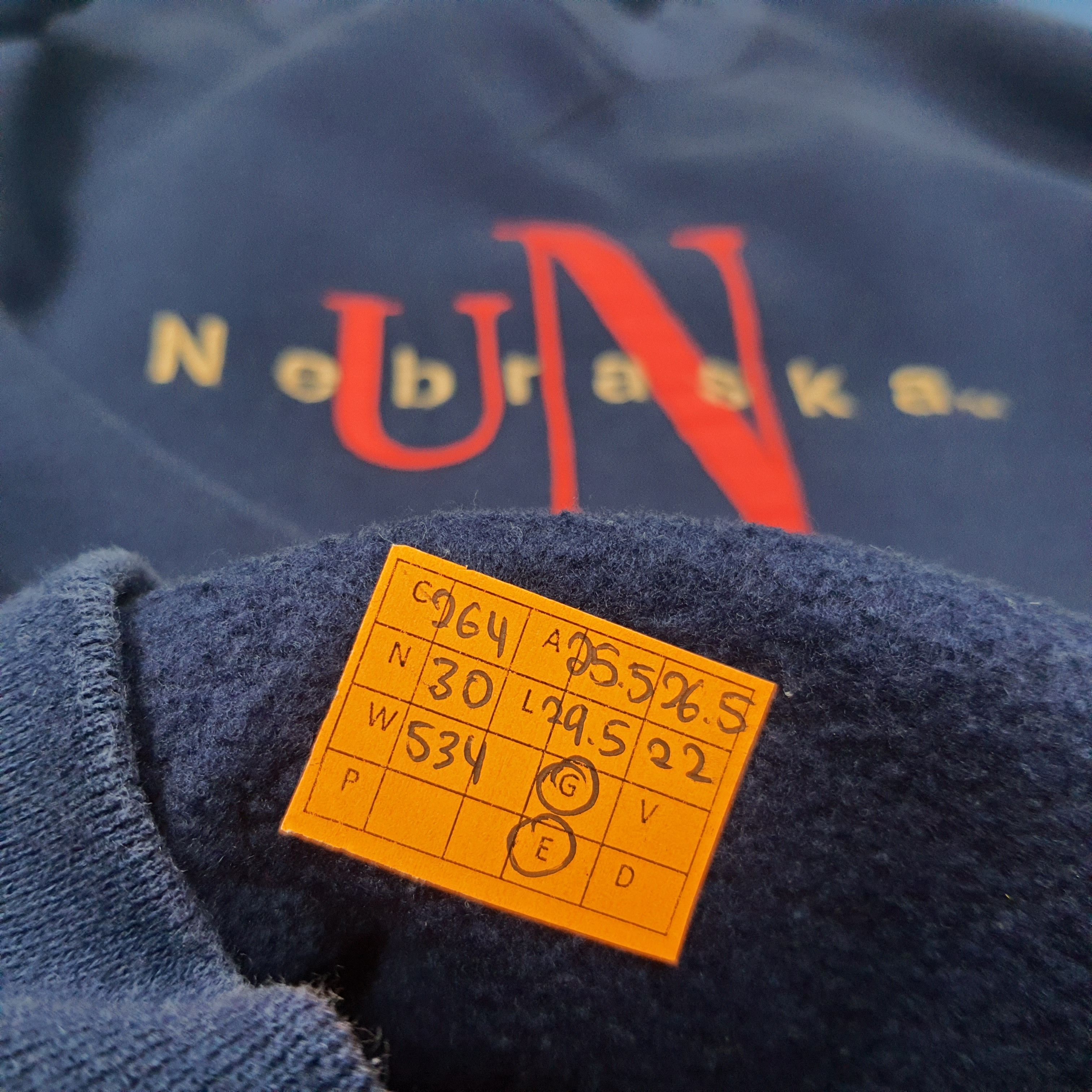 Russell Athletic Vintage University of Nebraska Sweatshirt C264N30 Size US XL / EU 56 / 4 - 7 Thumbnail