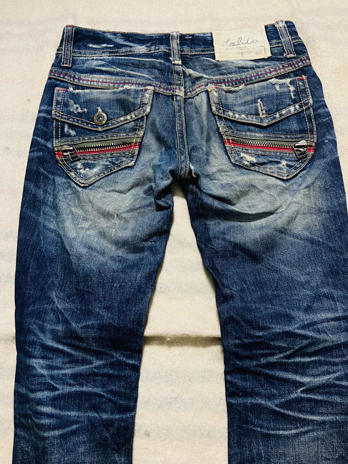 Japanese Brand Lolita Distressed Jeans Size 31" - 13 Thumbnail